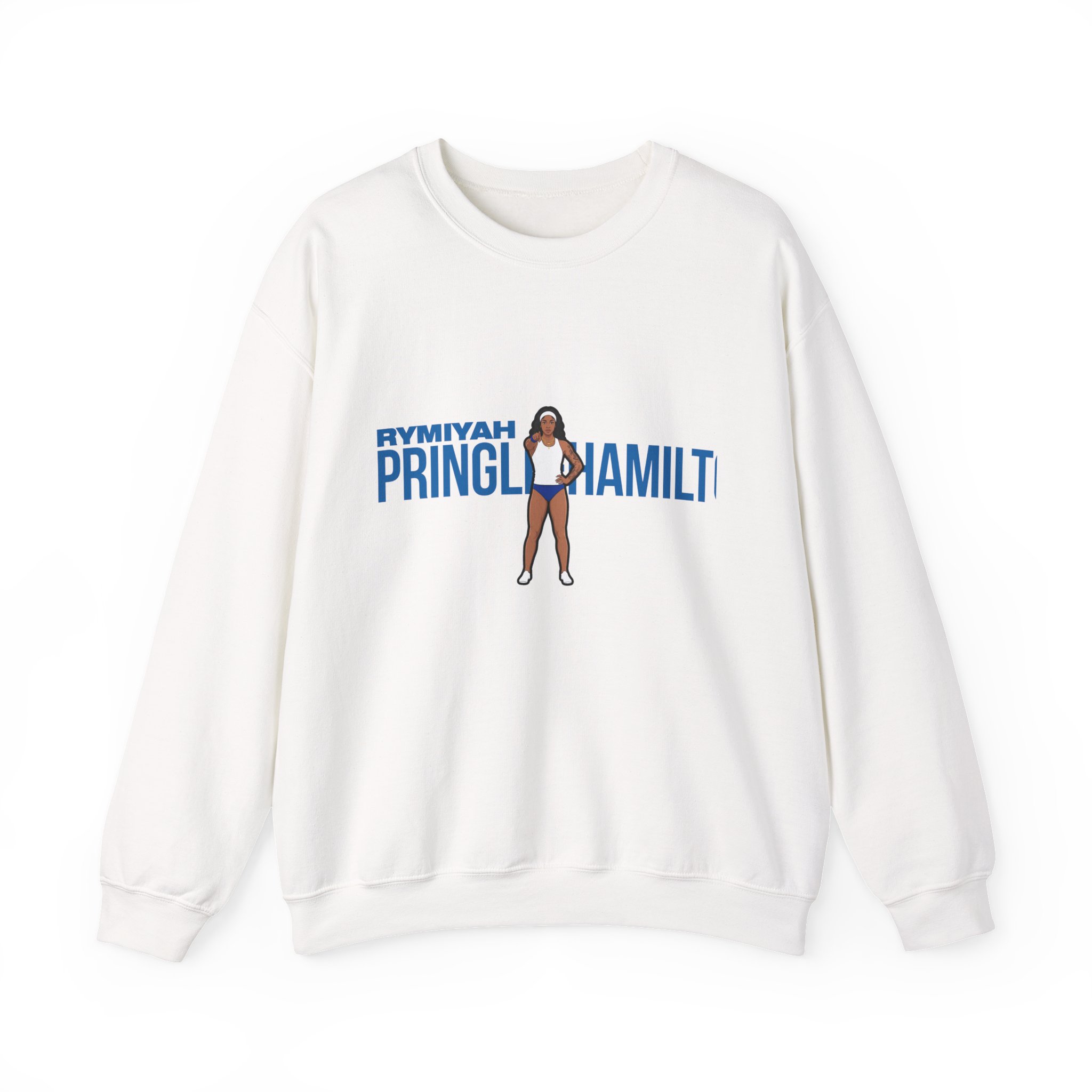 Crewneck Sweatshirt — character_player_name in White