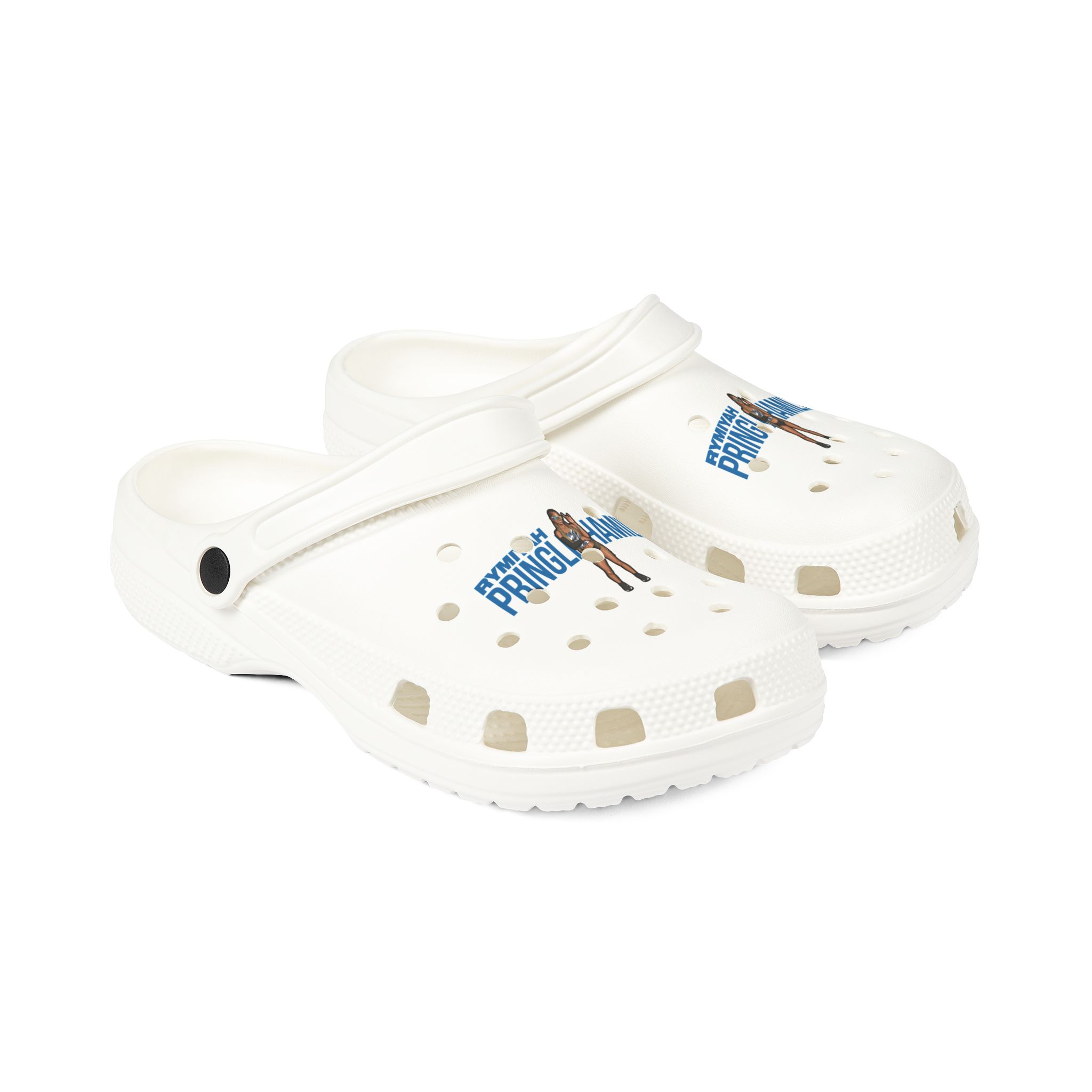 Rubber Clogs — character_player_name in White