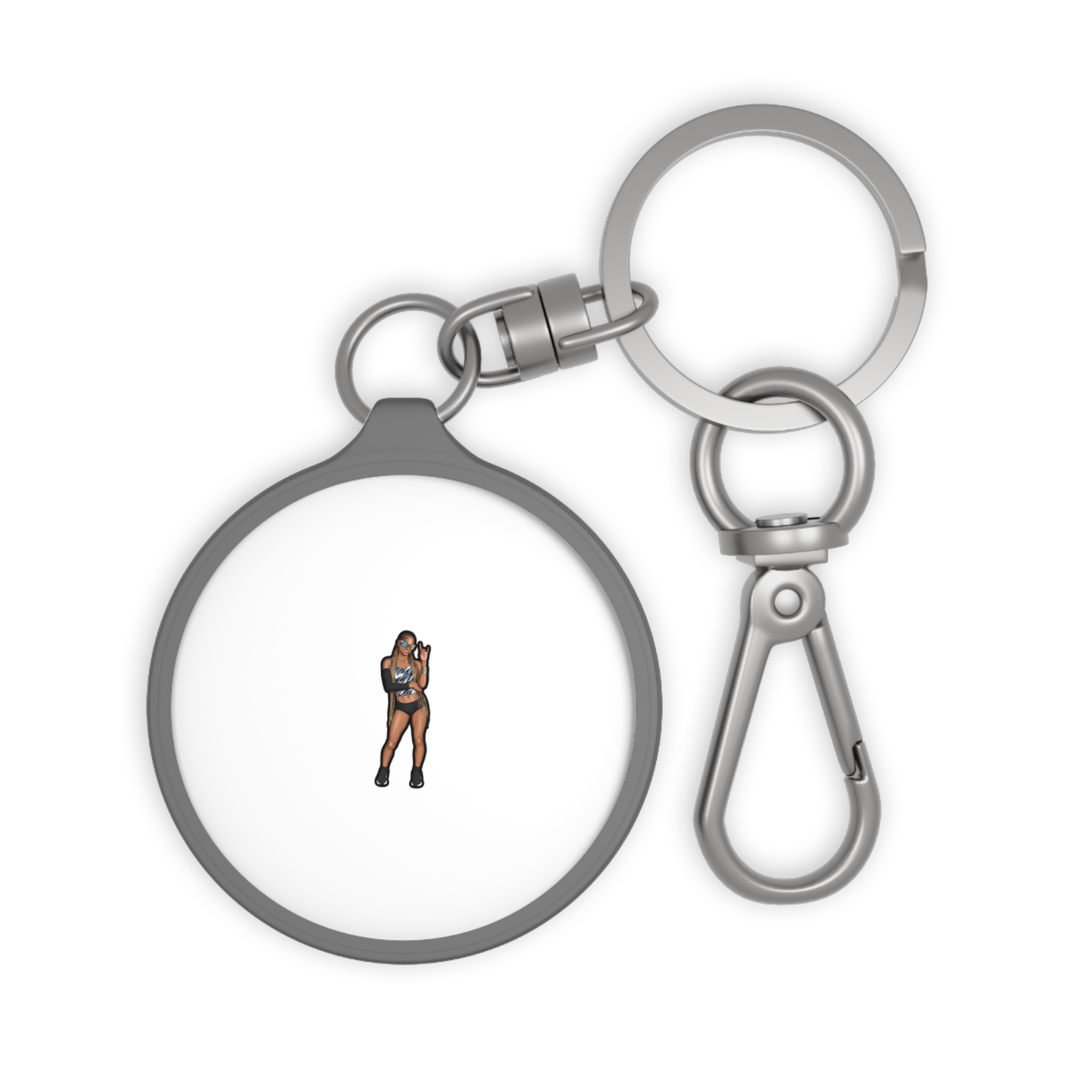 Keychain — character_player_name in Grey