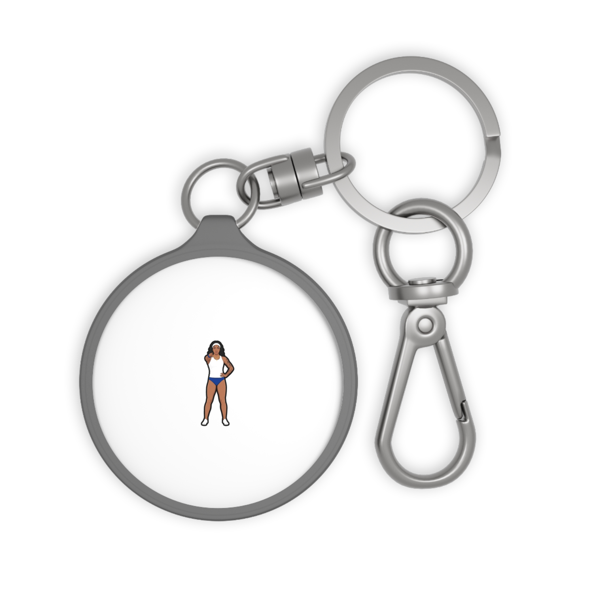 Keychain — character_player_name in Grey