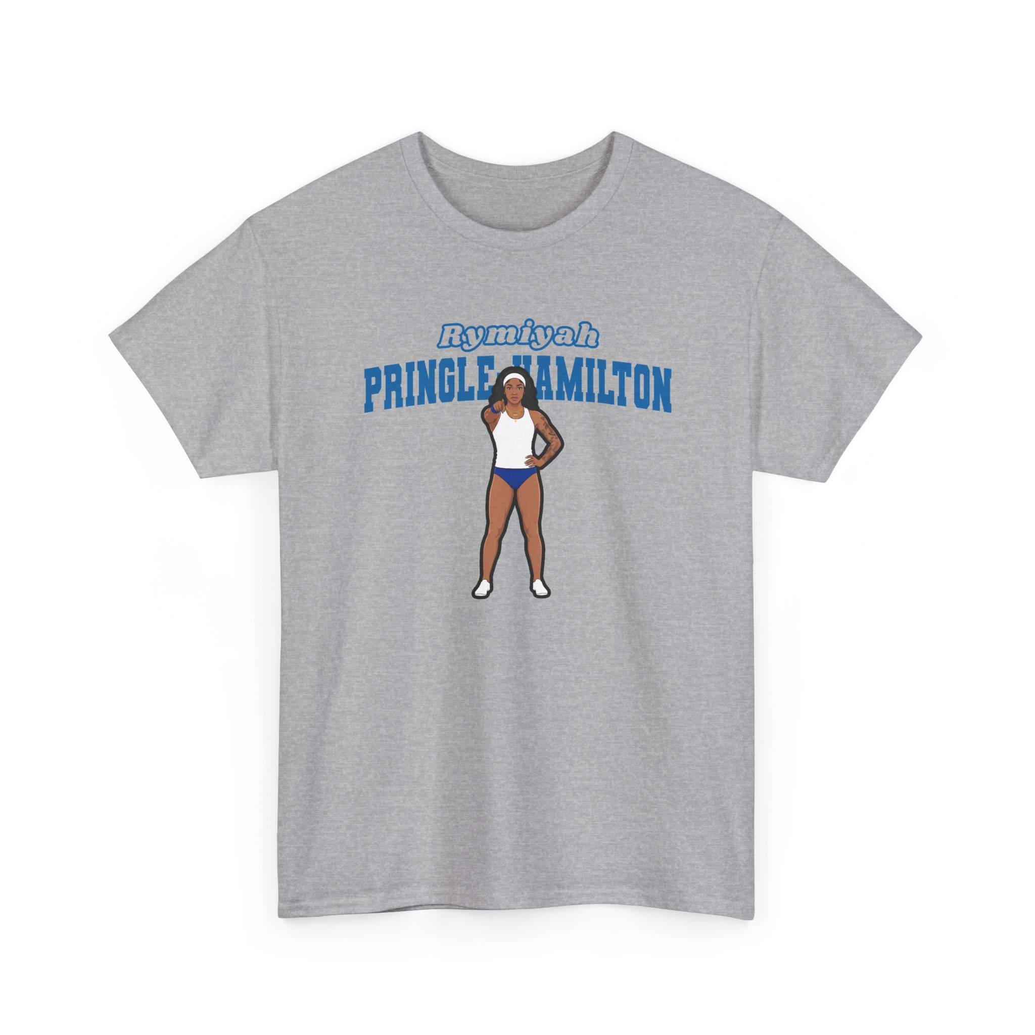 Tee — character_name_arch in Grey