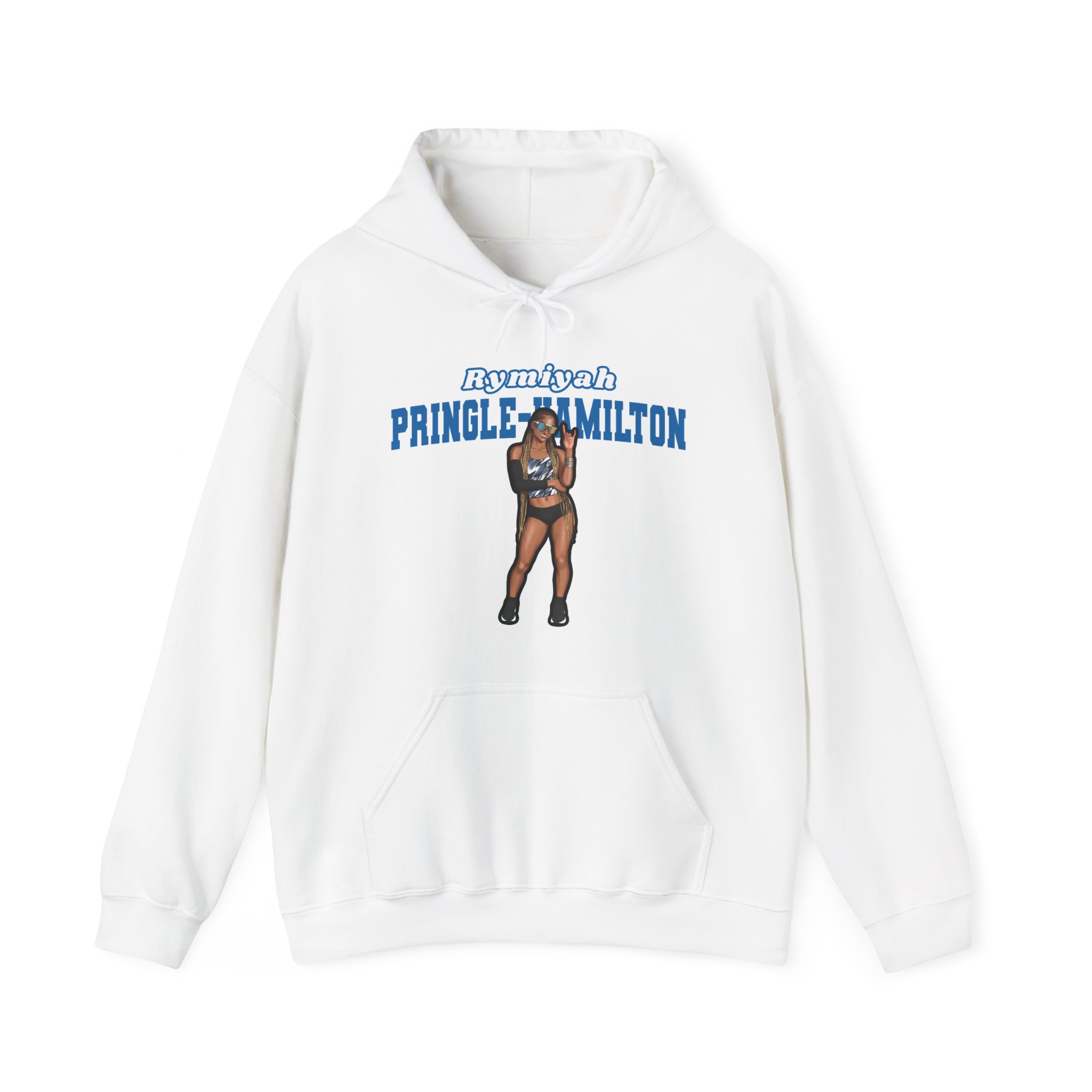 Hoodie — character_name_arch in White