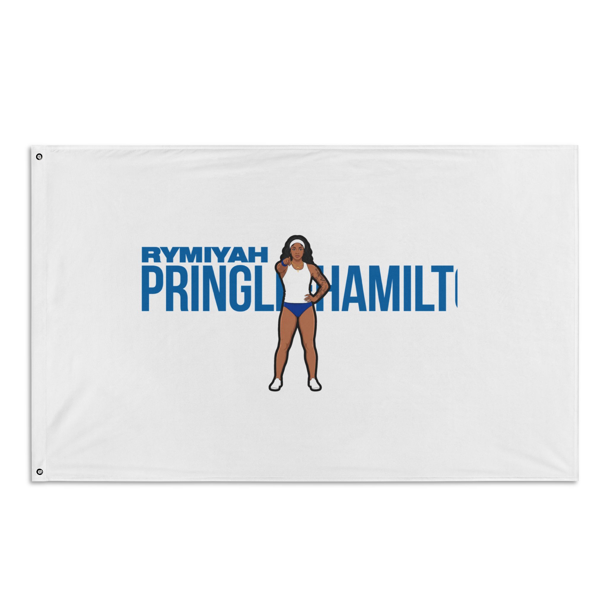 Flag (35 × 56 in) — character_player_name in Classic