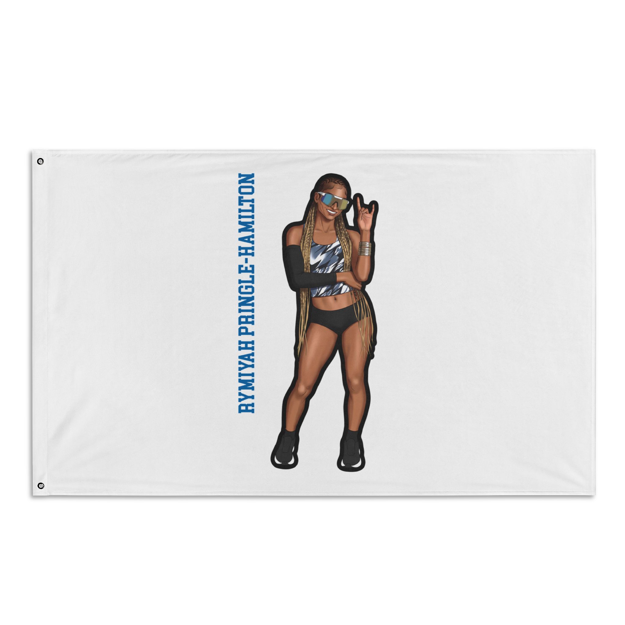 Flag (35 × 56 in) — character_name_vertical in Classic