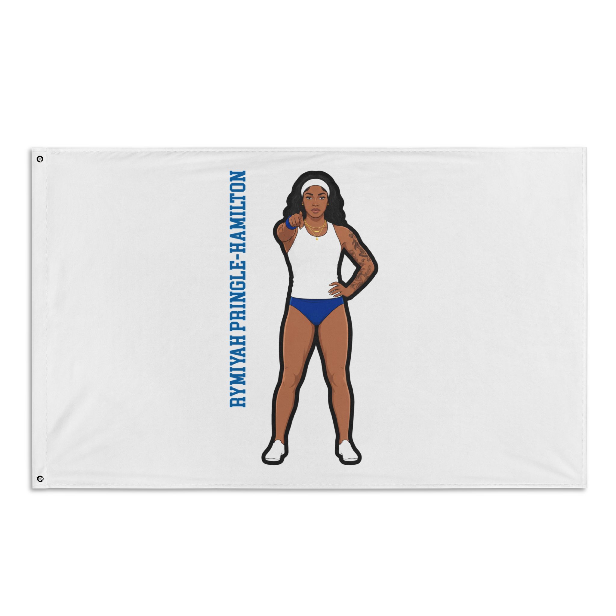 Flag (35 × 56 in) — character_name_vertical in Classic