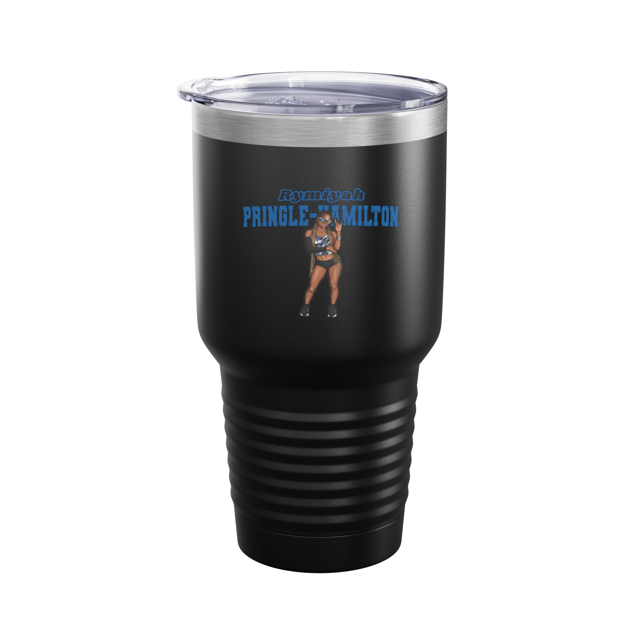 30oz Tumbler — character_name_arch in Black