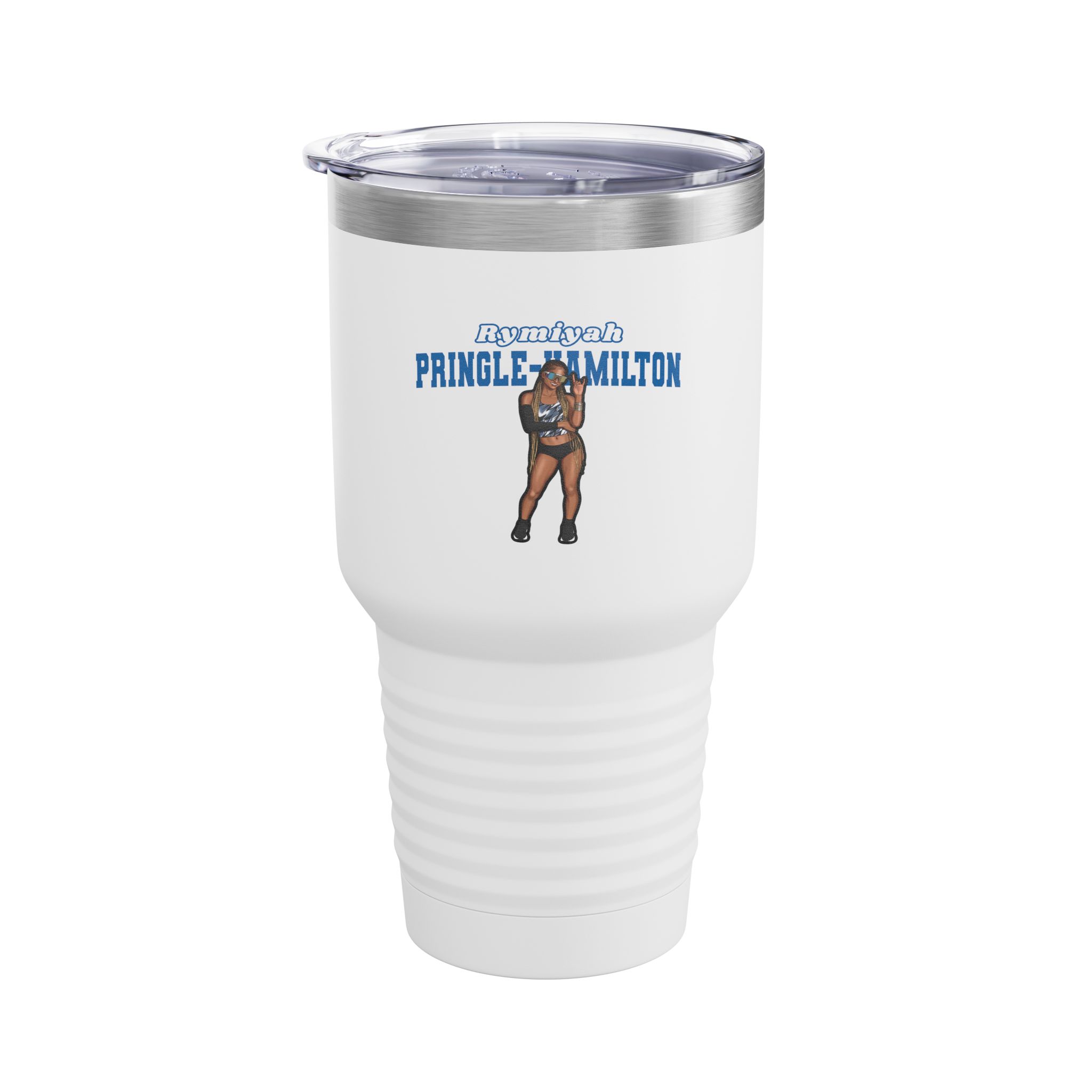 30oz Tumbler — character_name_arch in White