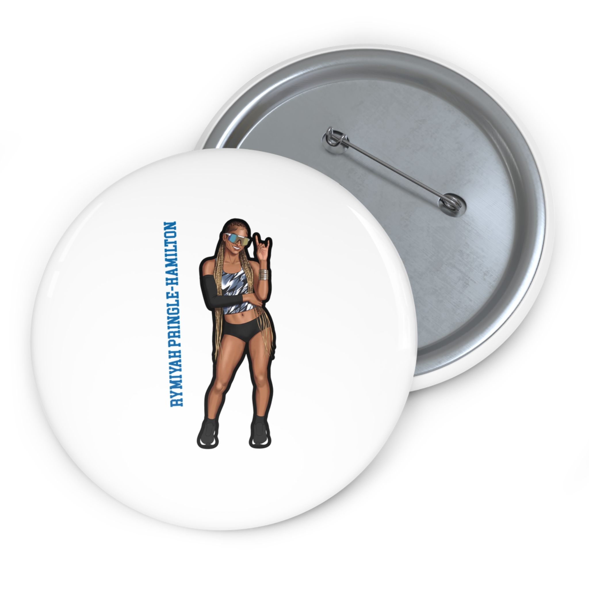Game Day Pin — character_name_vertical in Classic