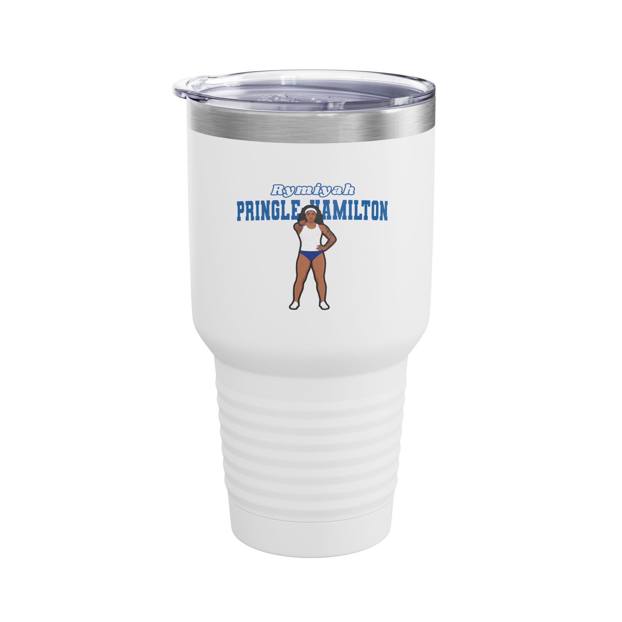 30oz Tumbler — character_name_arch in White