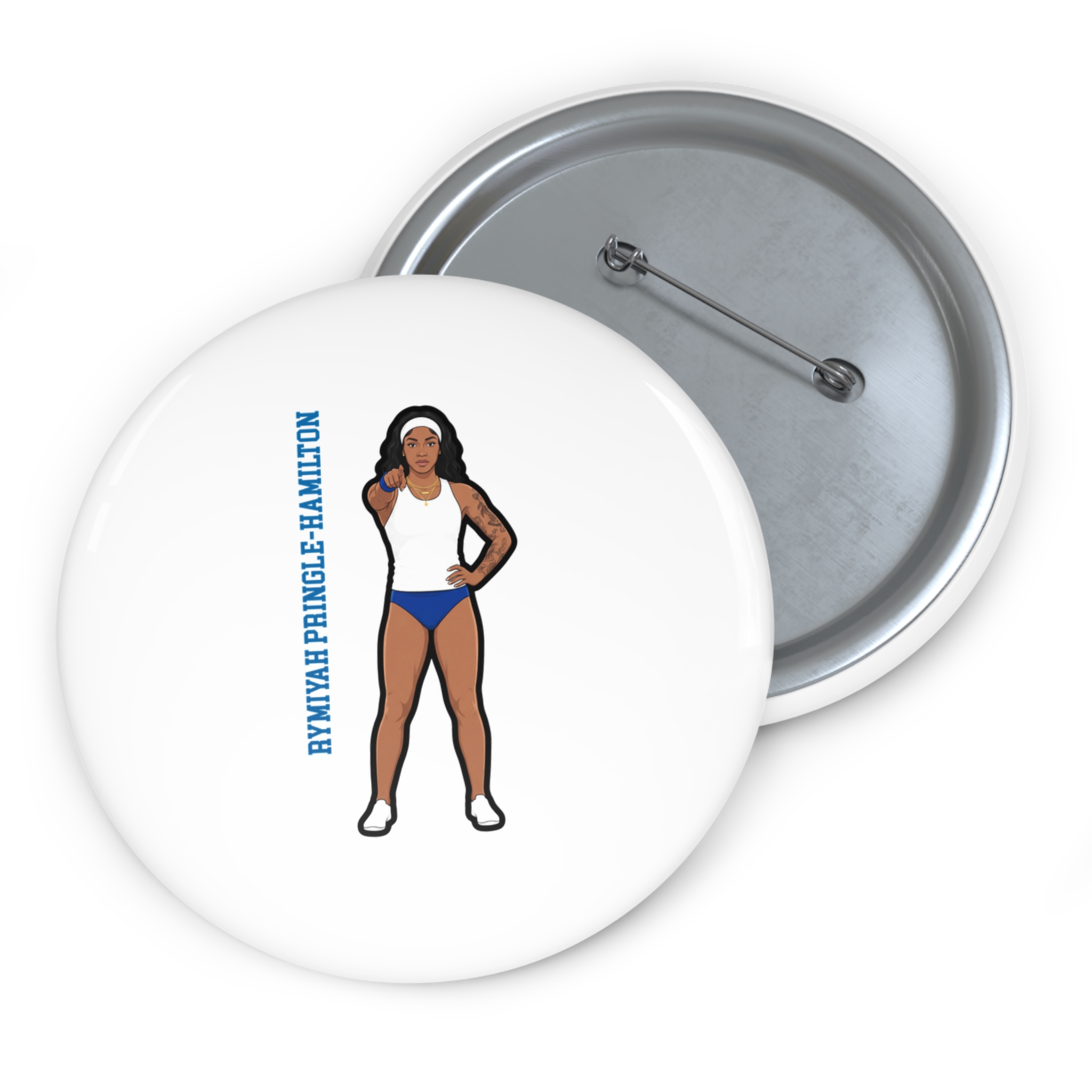 Game Day Pin — character_name_vertical in Classic