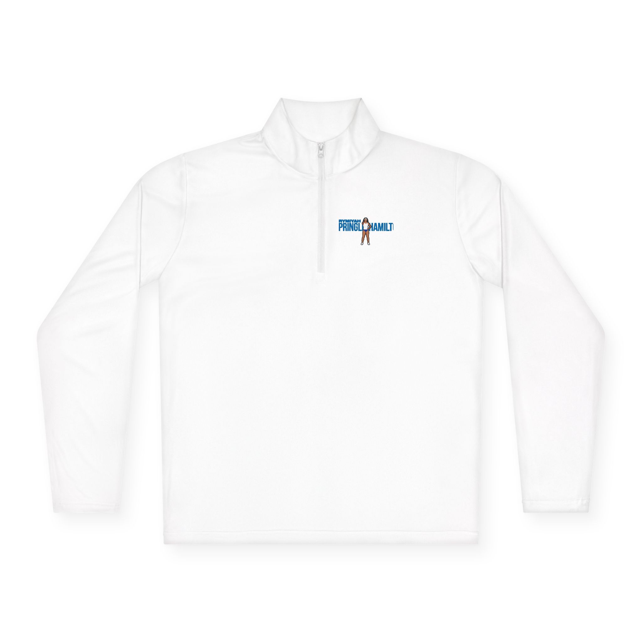 Q-Zip Pullover — character_player_name in White