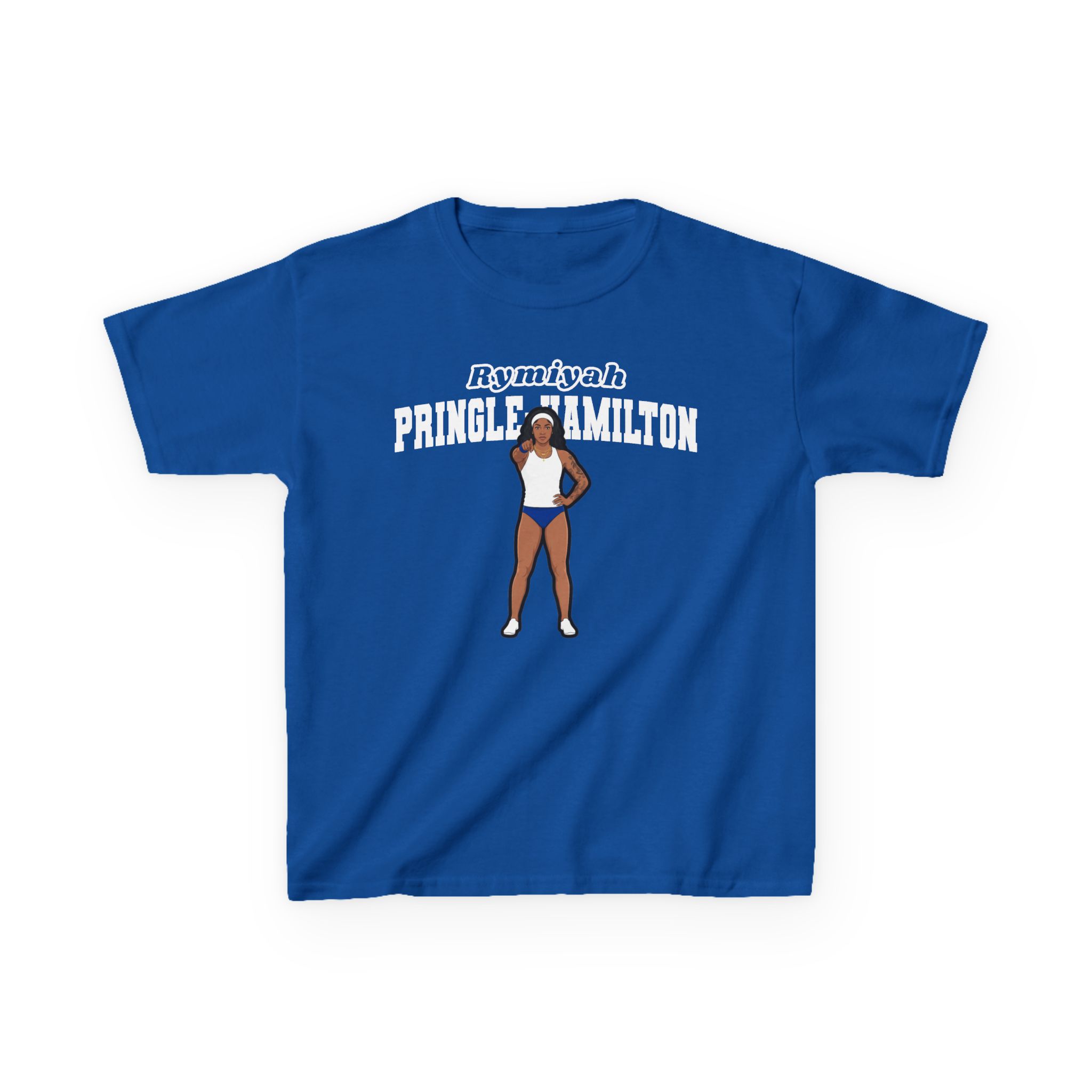 Youth Tee — character_name_arch in Royal
