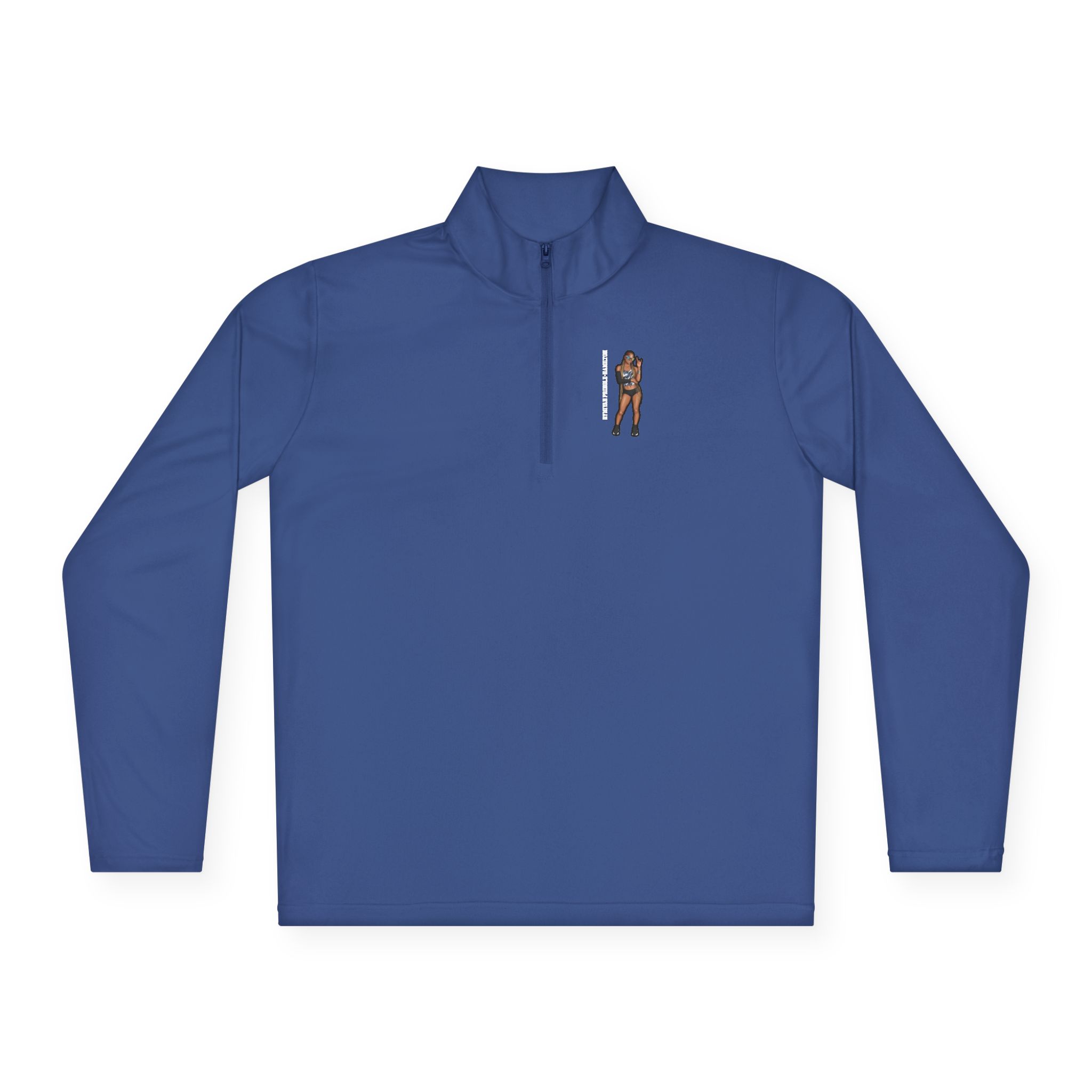 Q-Zip Pullover — character_name_vertical in Royal