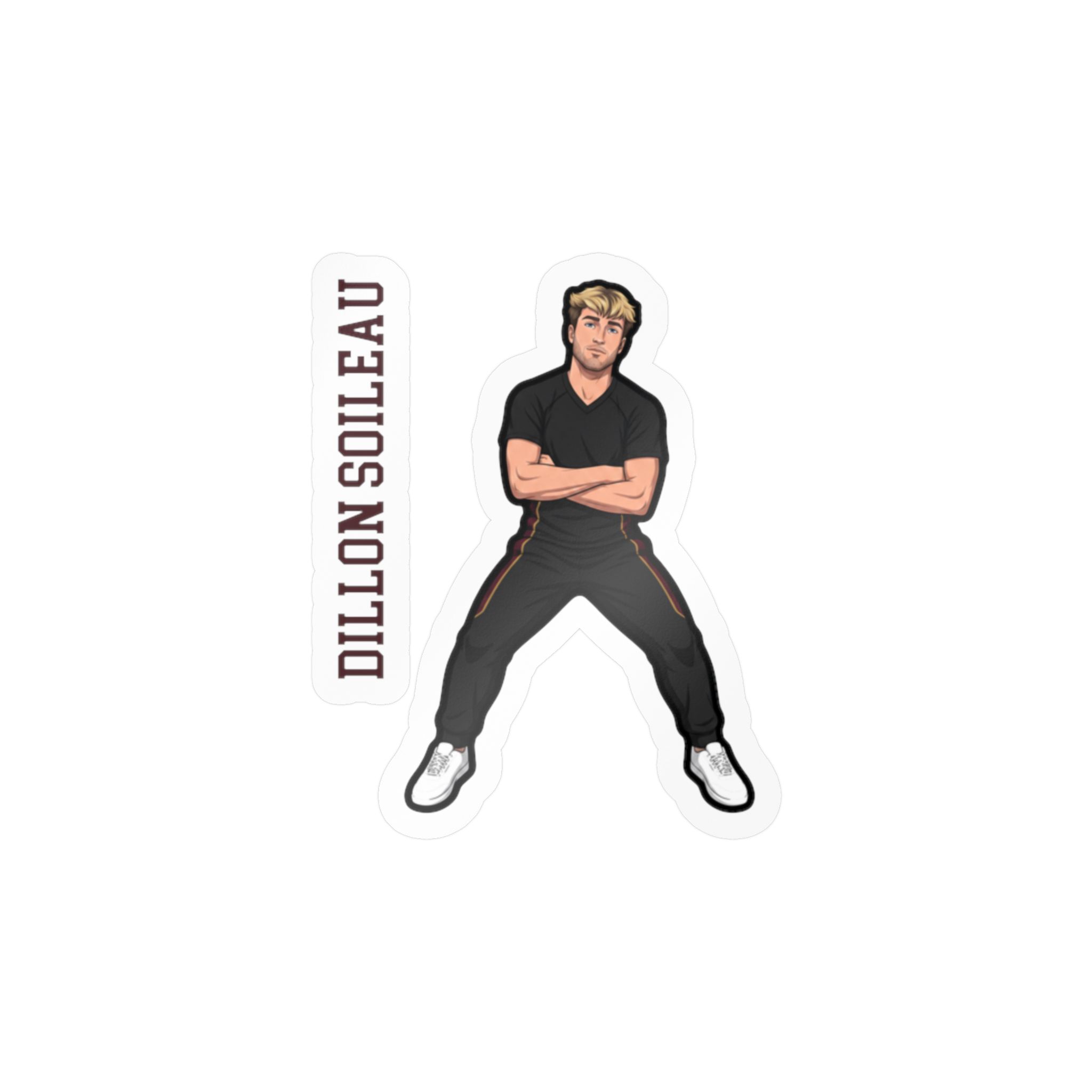 Vinyl Sticker — character_name_vertical in Classic