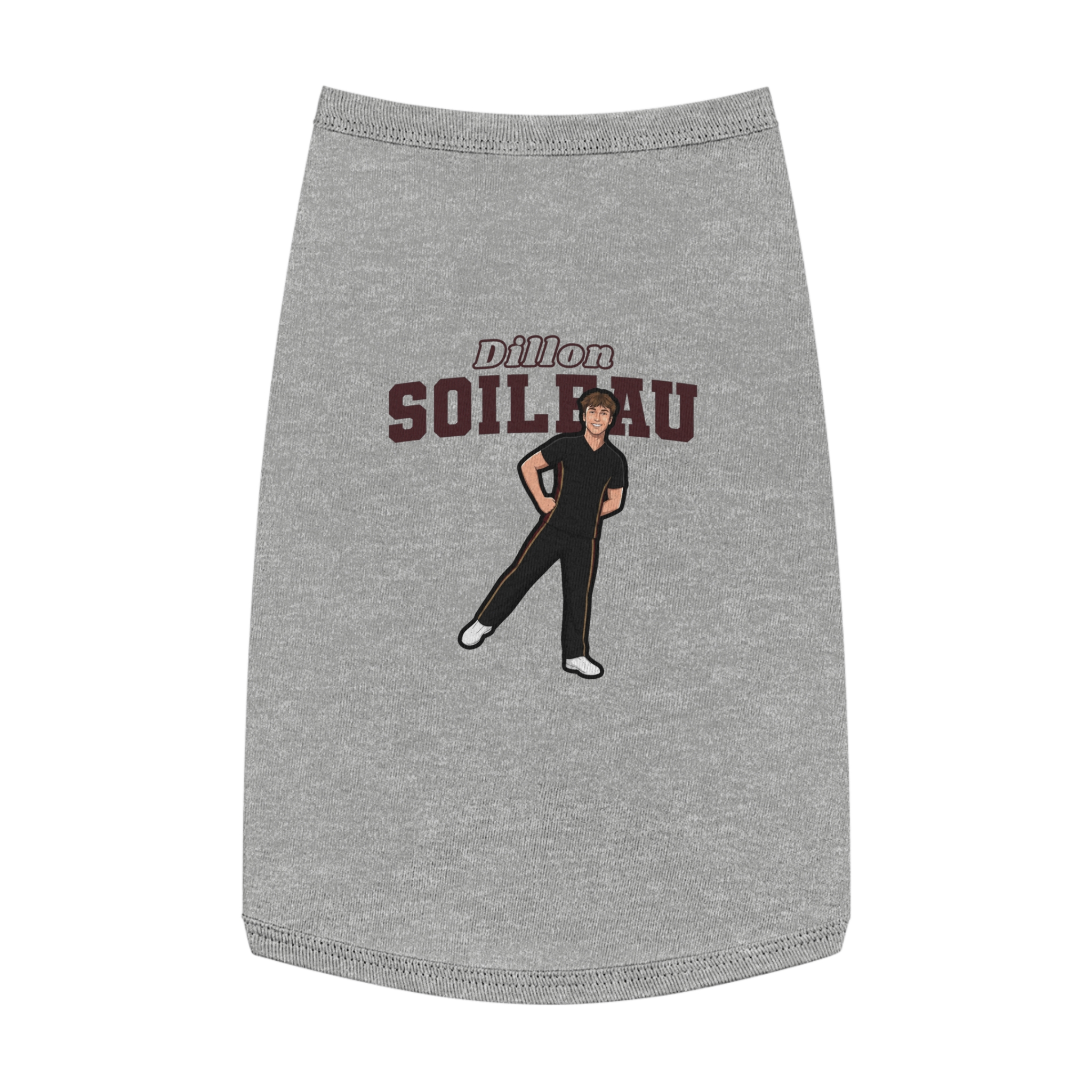 Pet Tank Top — character_name_arch in White