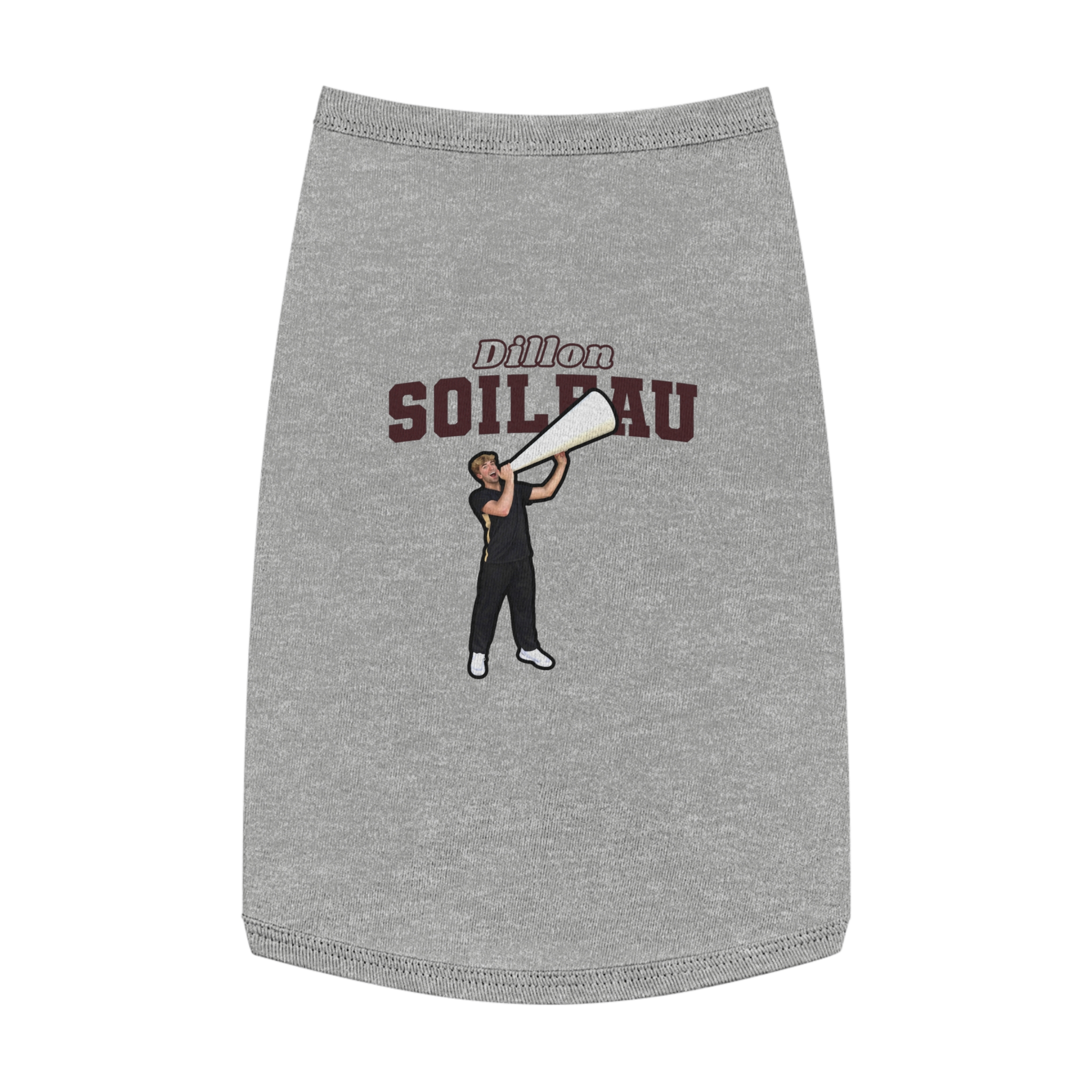 Pet Tank Top — character_name_arch in White