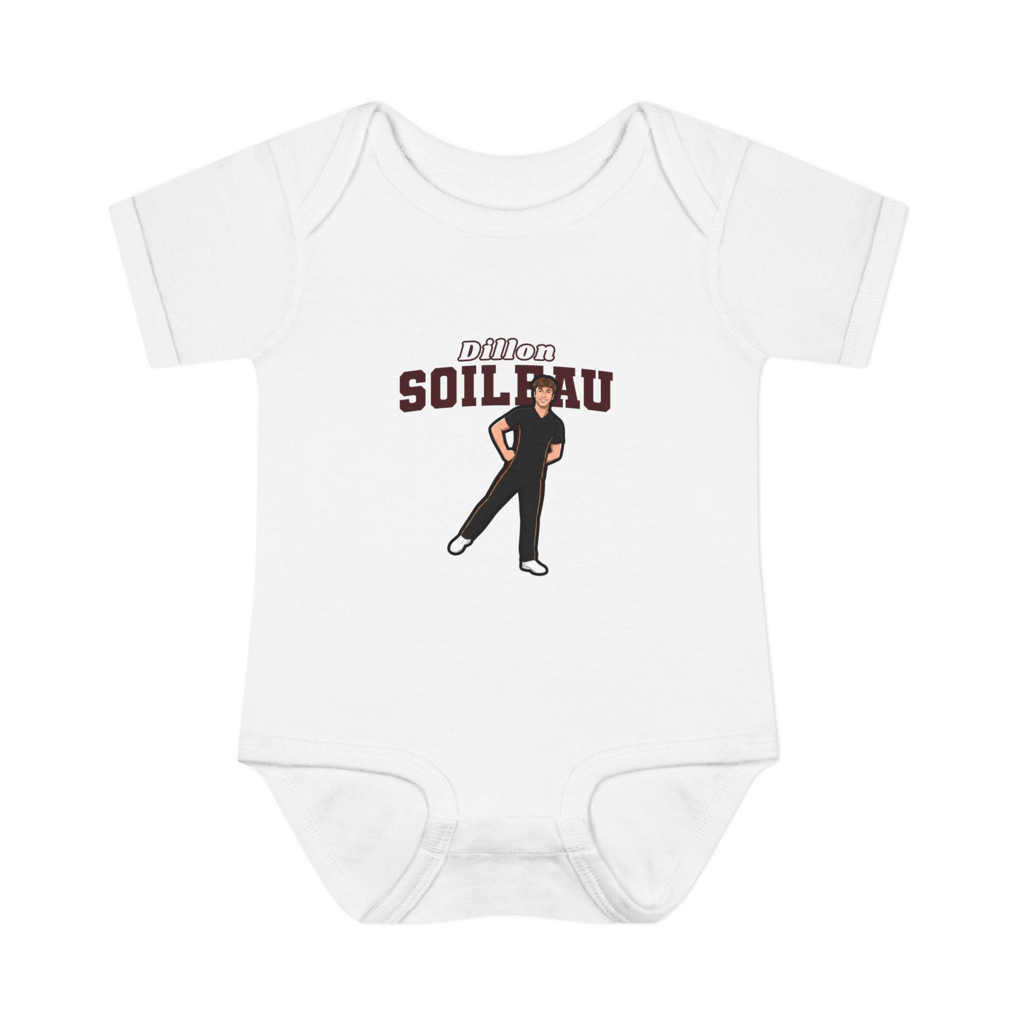 Baby Onesie — character_name_arch in White