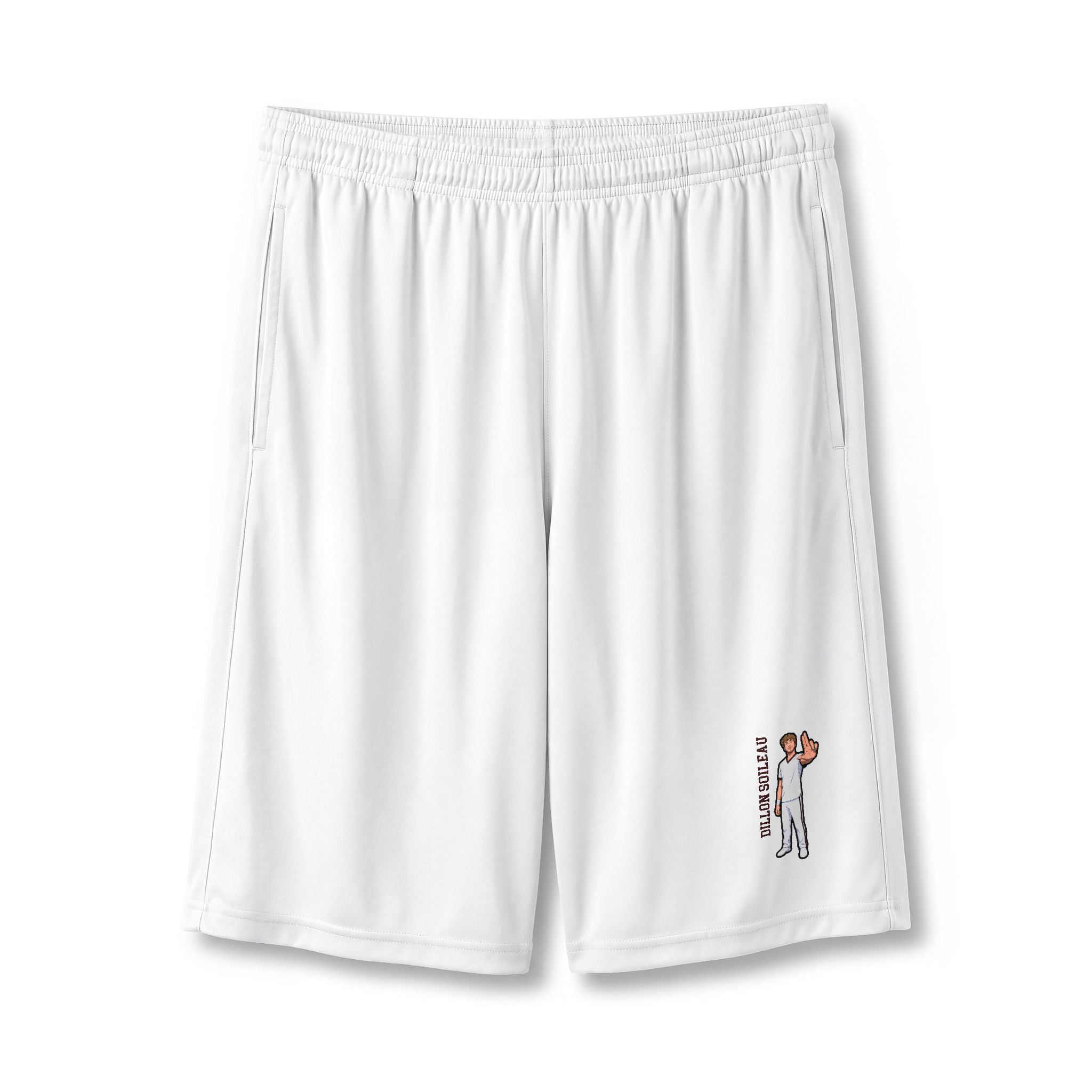 Shorts — character_name_vertical in White