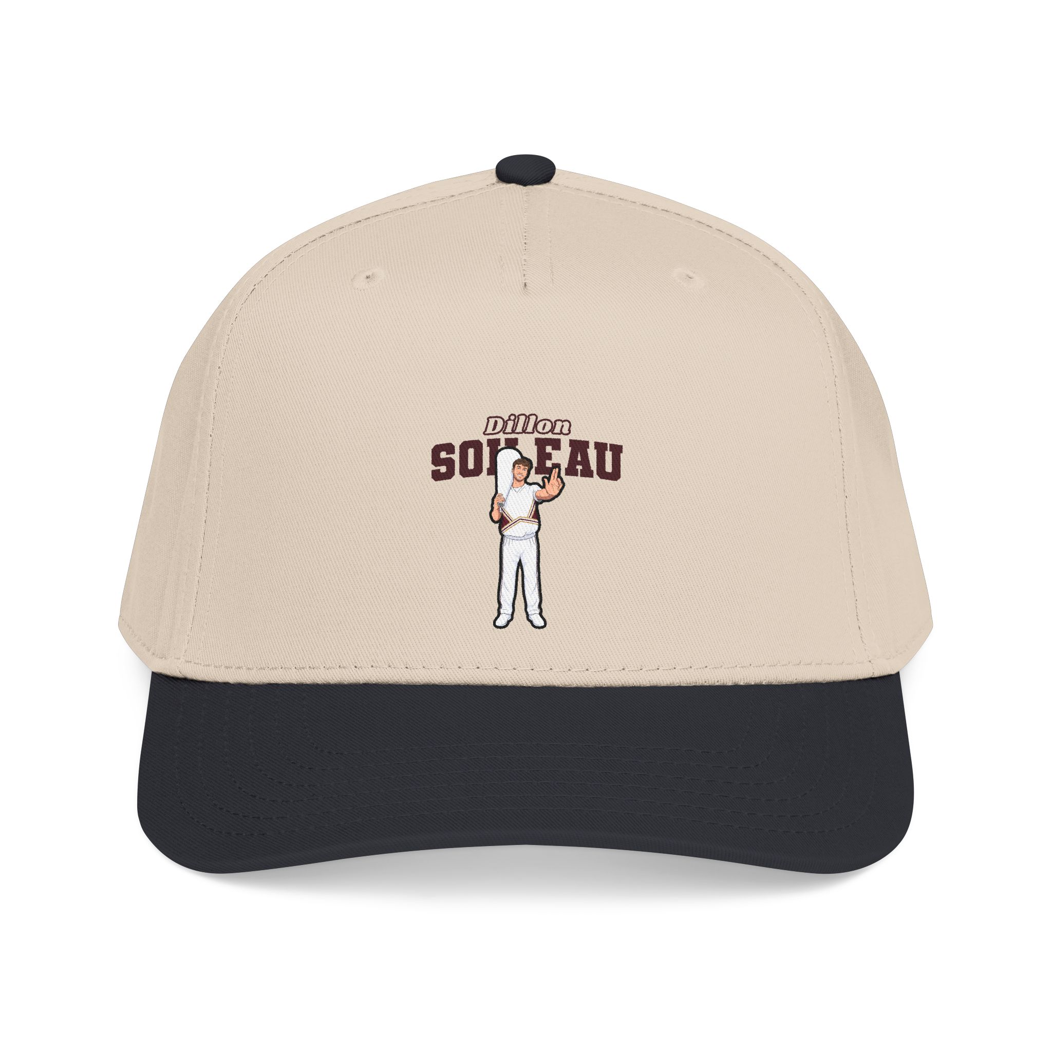 Baseball Cap — character_name_arch in Black / Natural