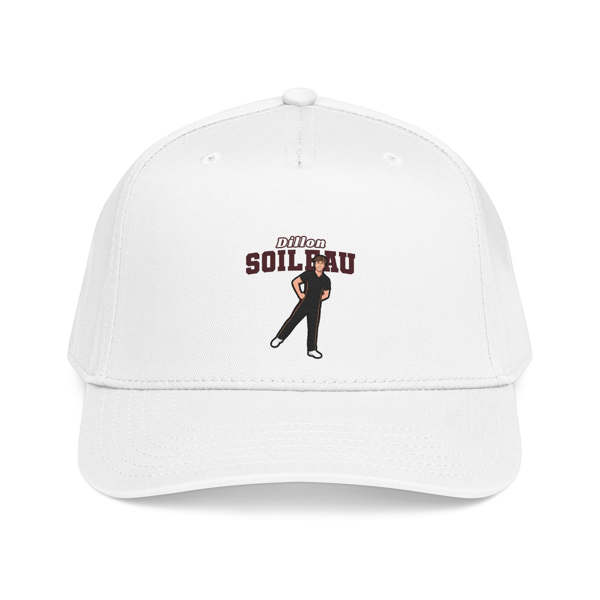 Baseball Cap — character_name_arch in White