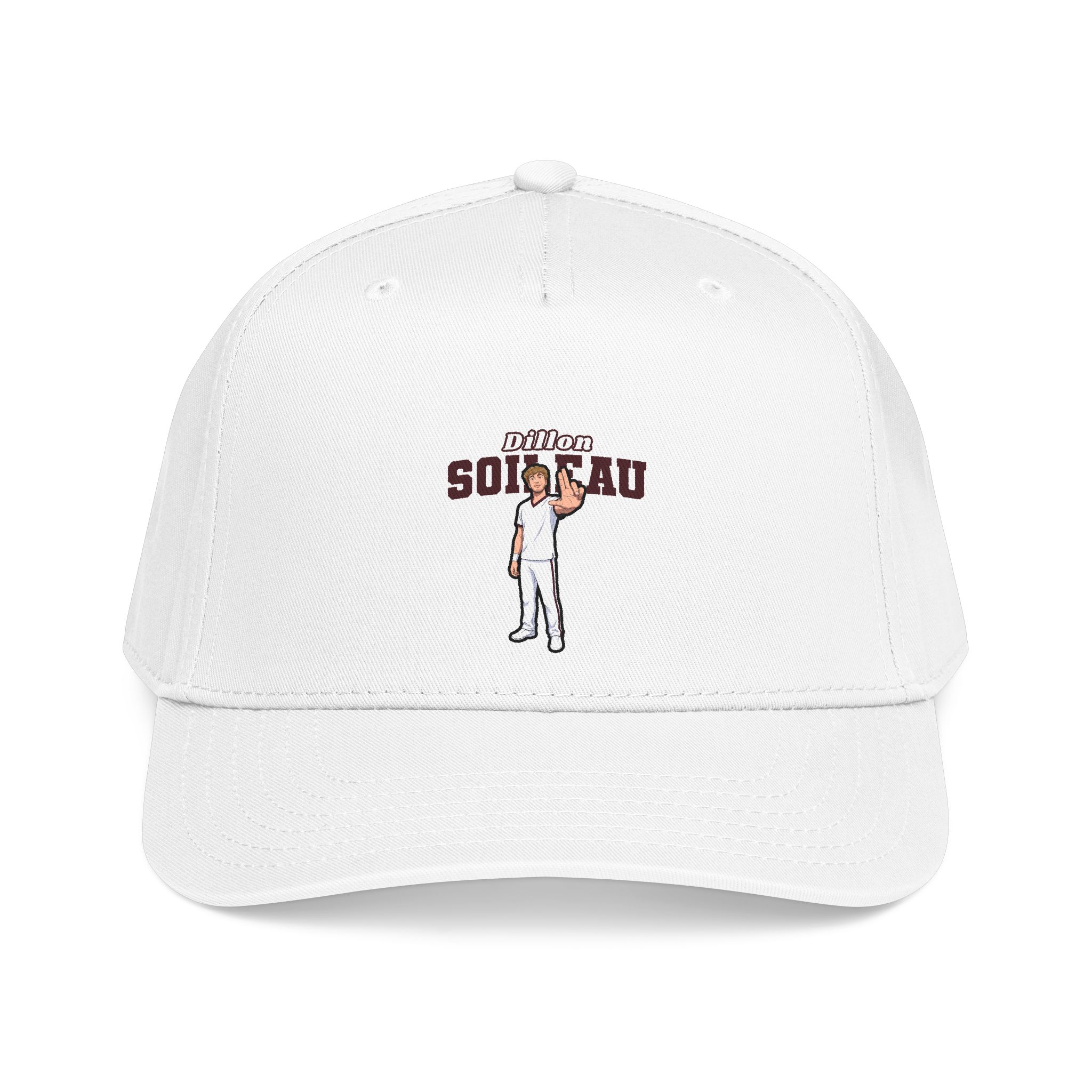 Baseball Cap — character_name_arch in White
