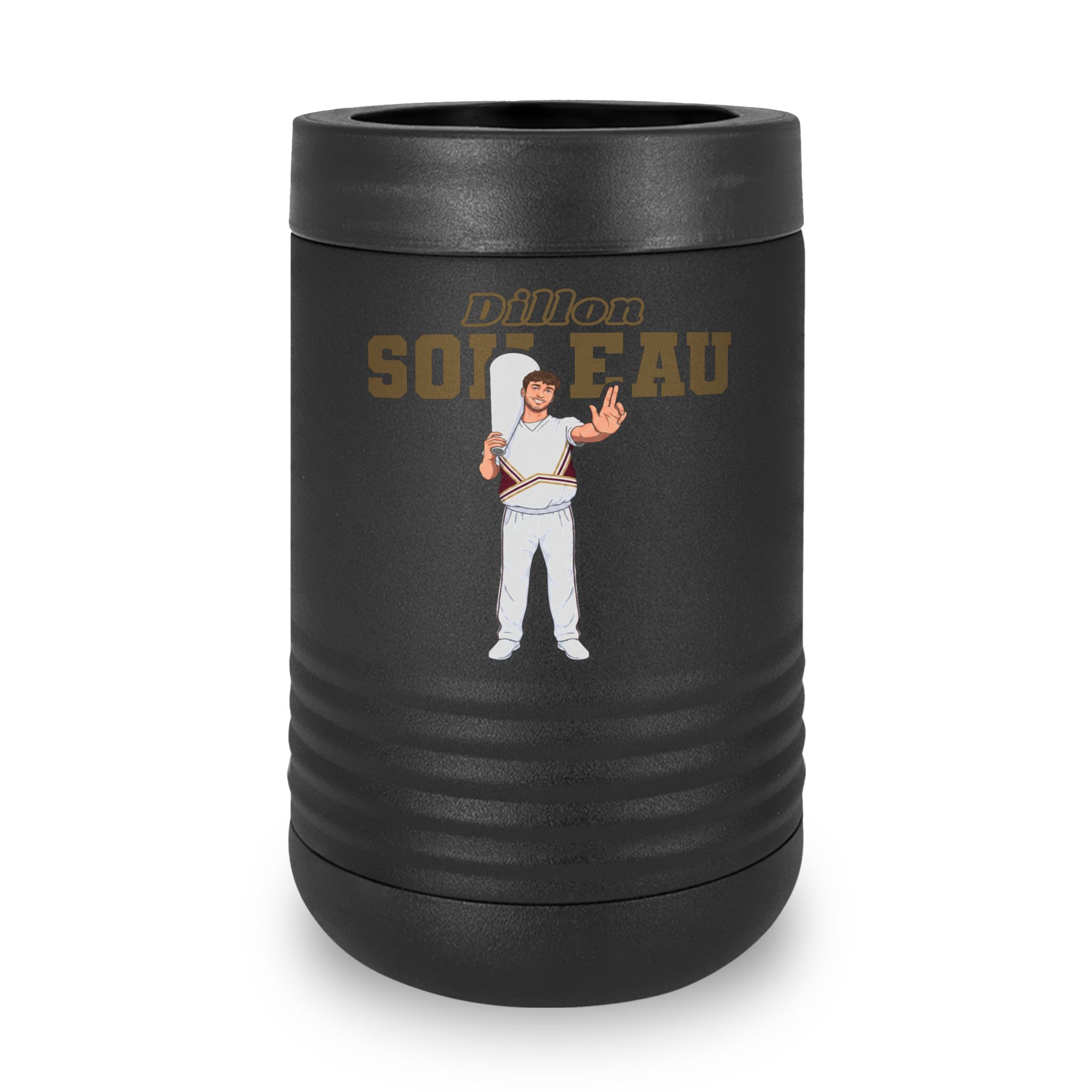 Stainless Can Cooler — character_name_arch in Black