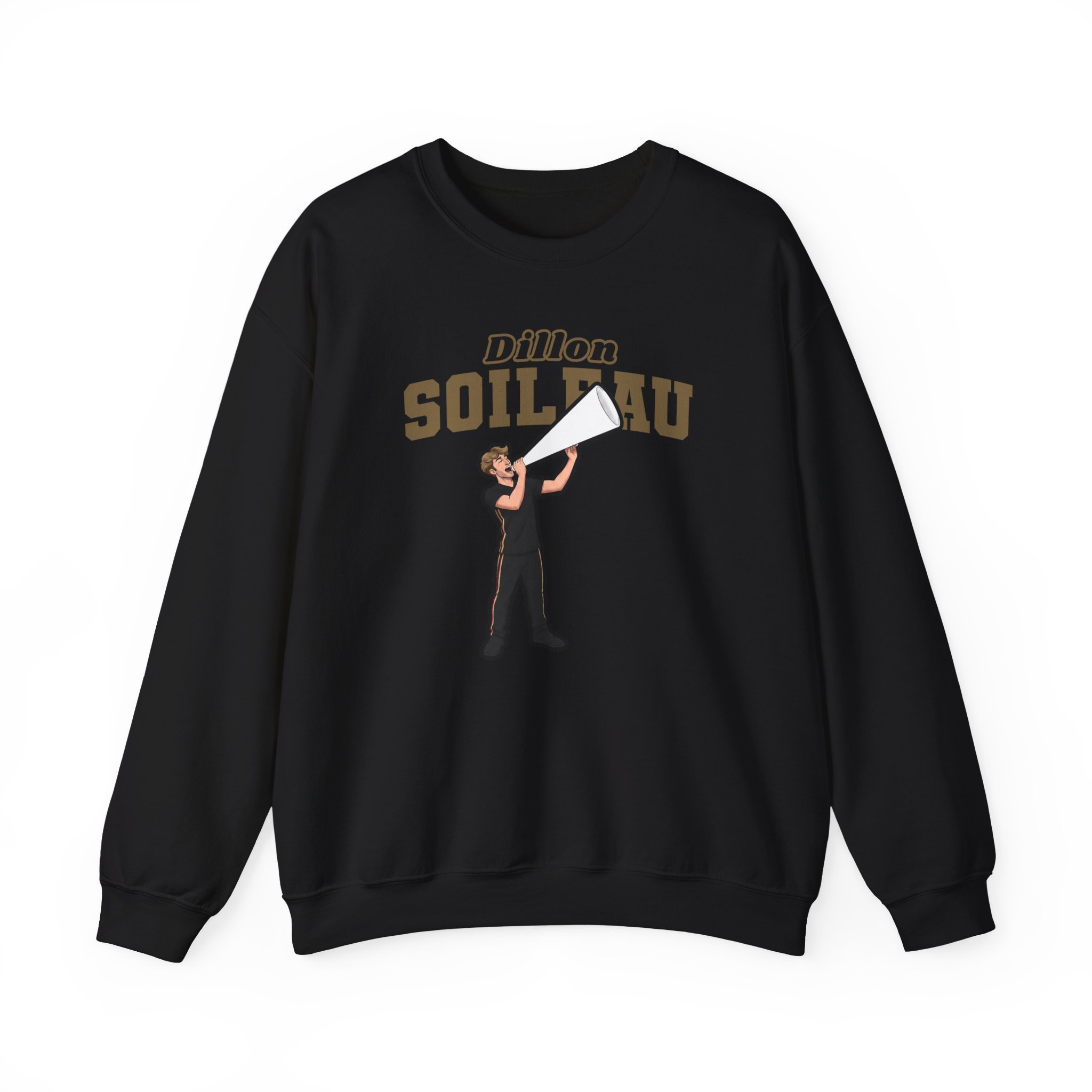 Crewneck Sweatshirt — character_name_arch in Black