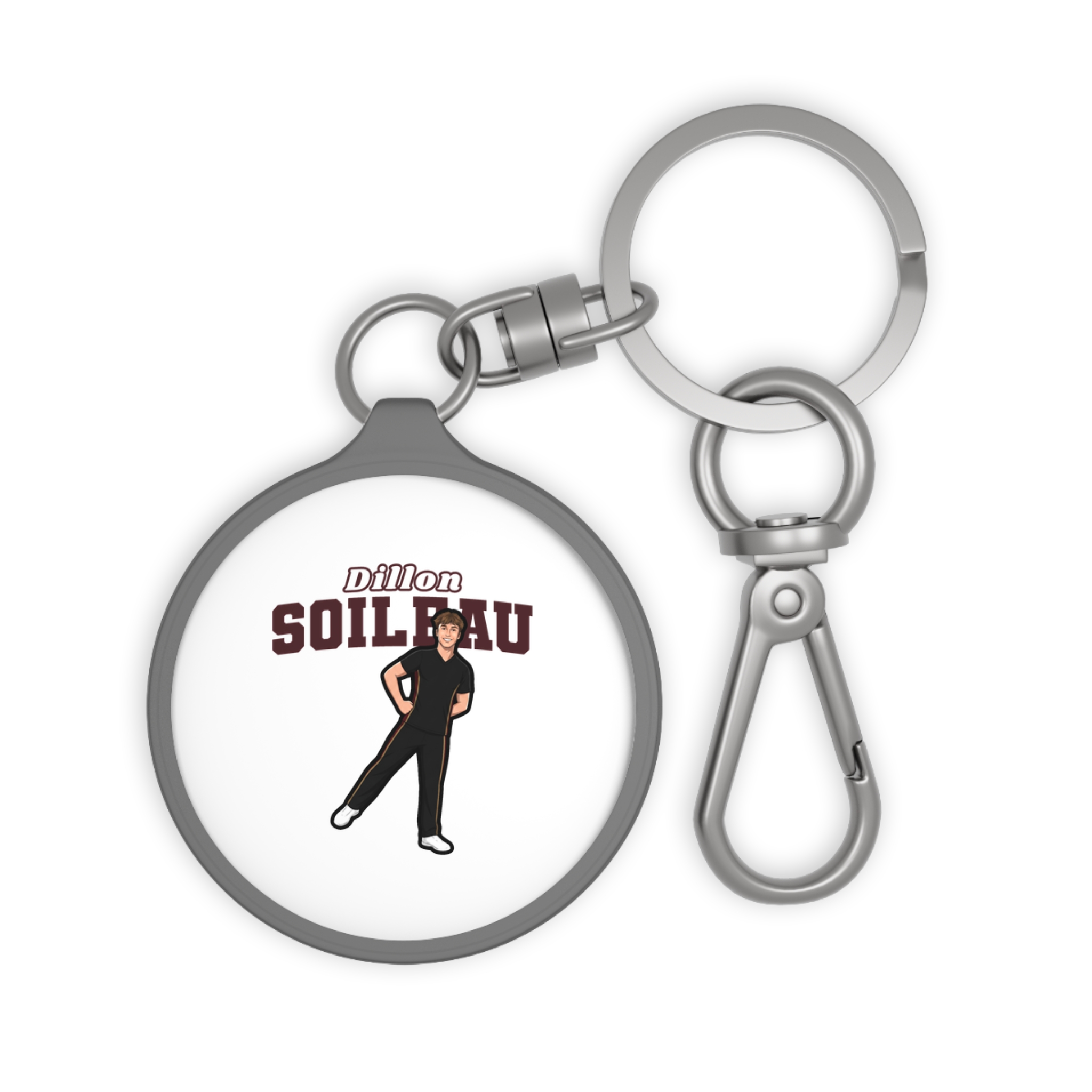 Keychain — character_name_arch in Grey