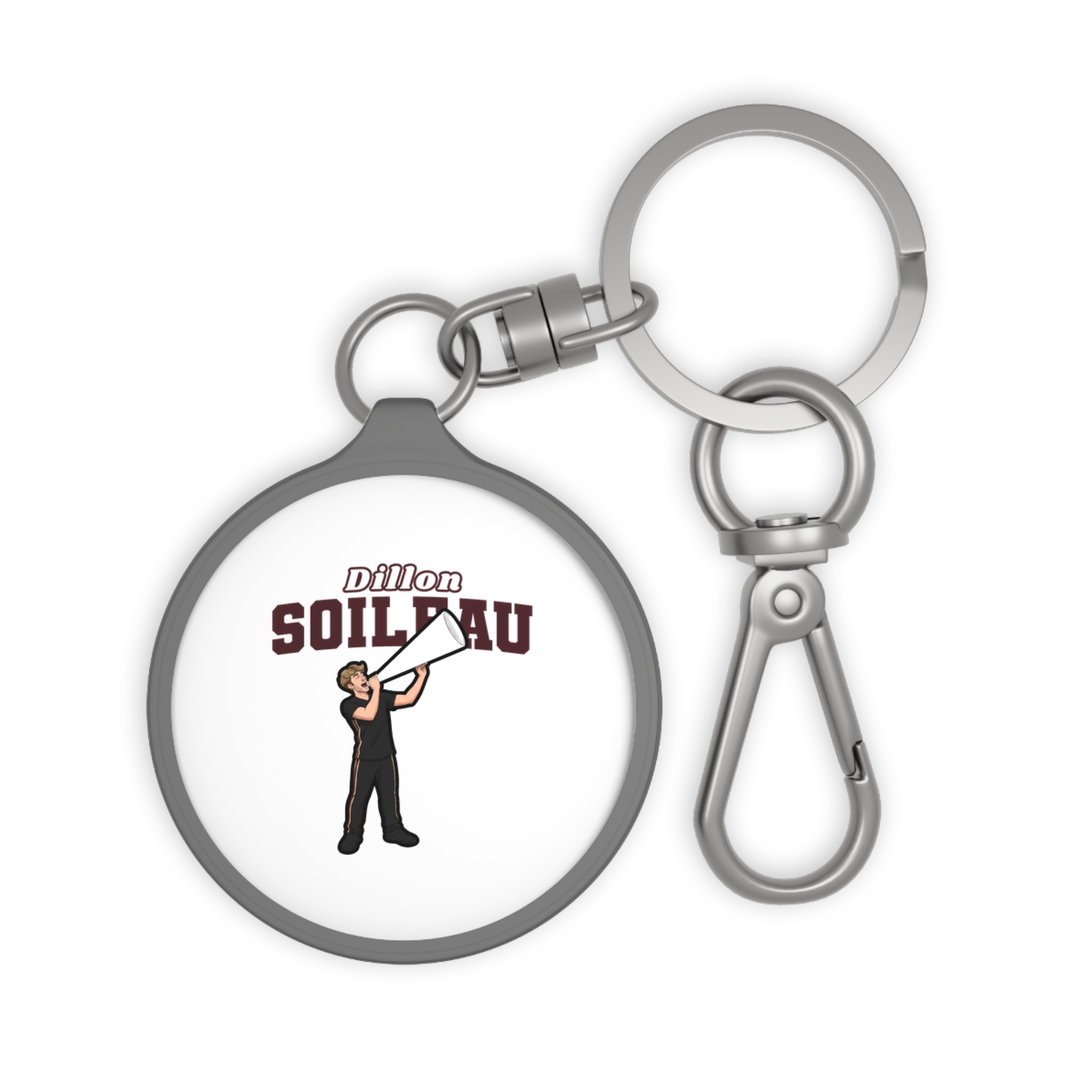Keychain — character_name_arch in Grey