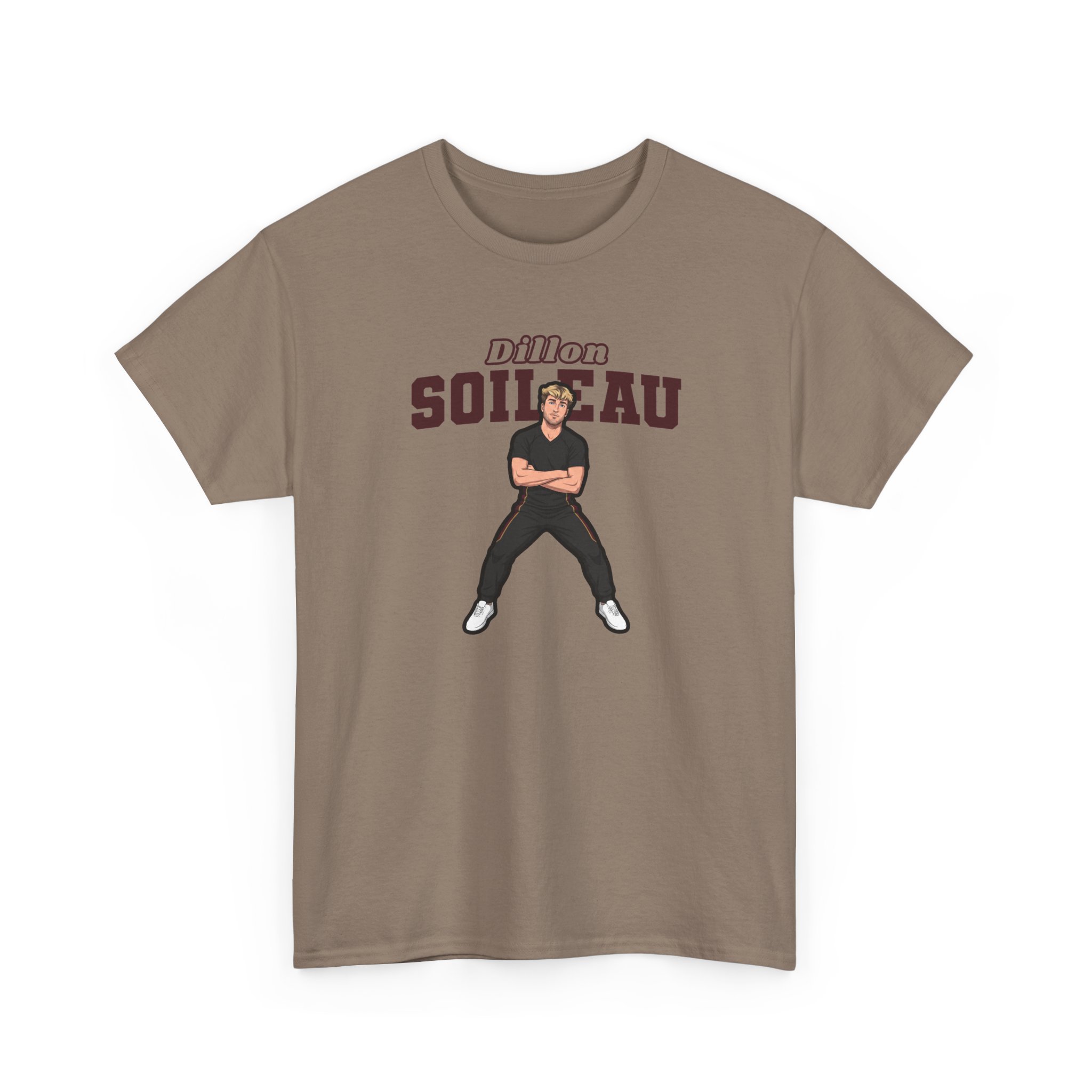 Tee — character_name_arch in Brown