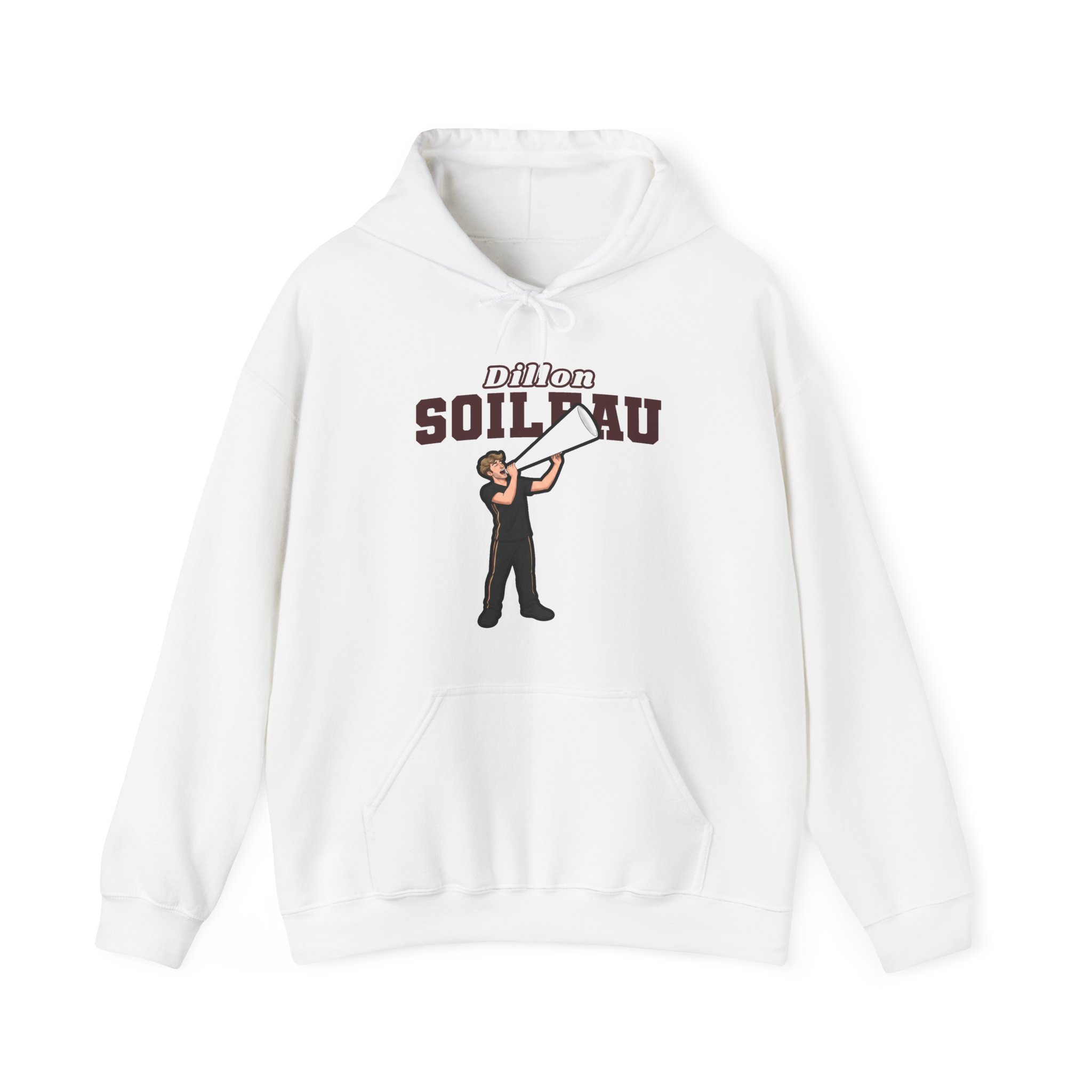 Hoodie — character_name_arch in White