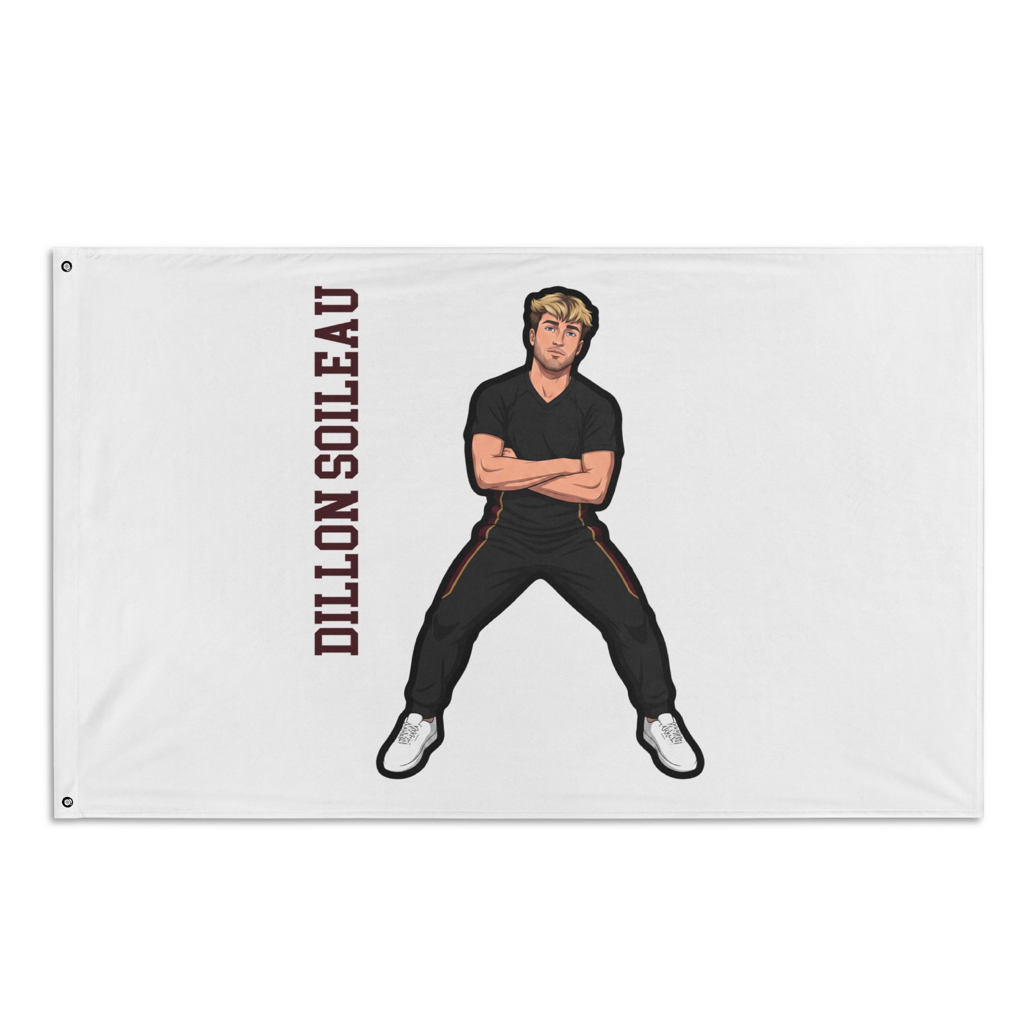 Flag (35 × 56 in) — character_name_vertical in Classic