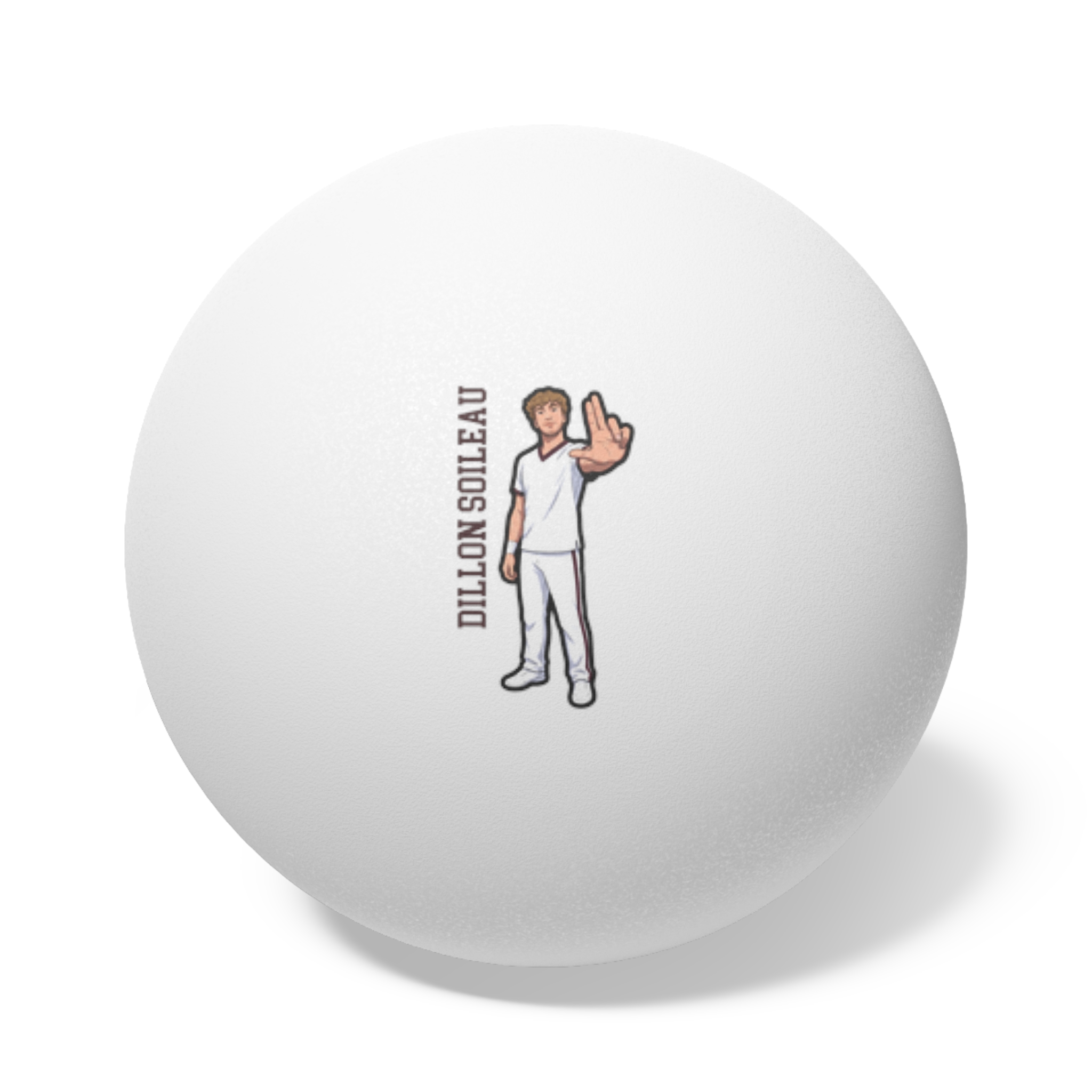 Ping Pong Balls, 6 pcs — character_name_vertical in White