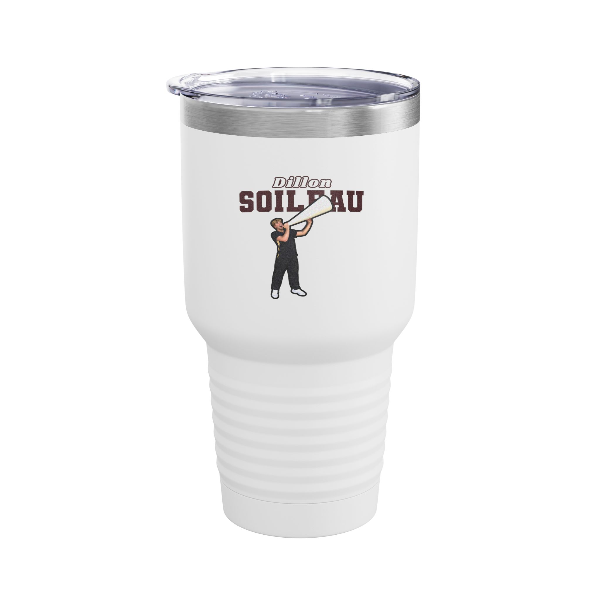 30oz Tumbler — character_name_arch in White