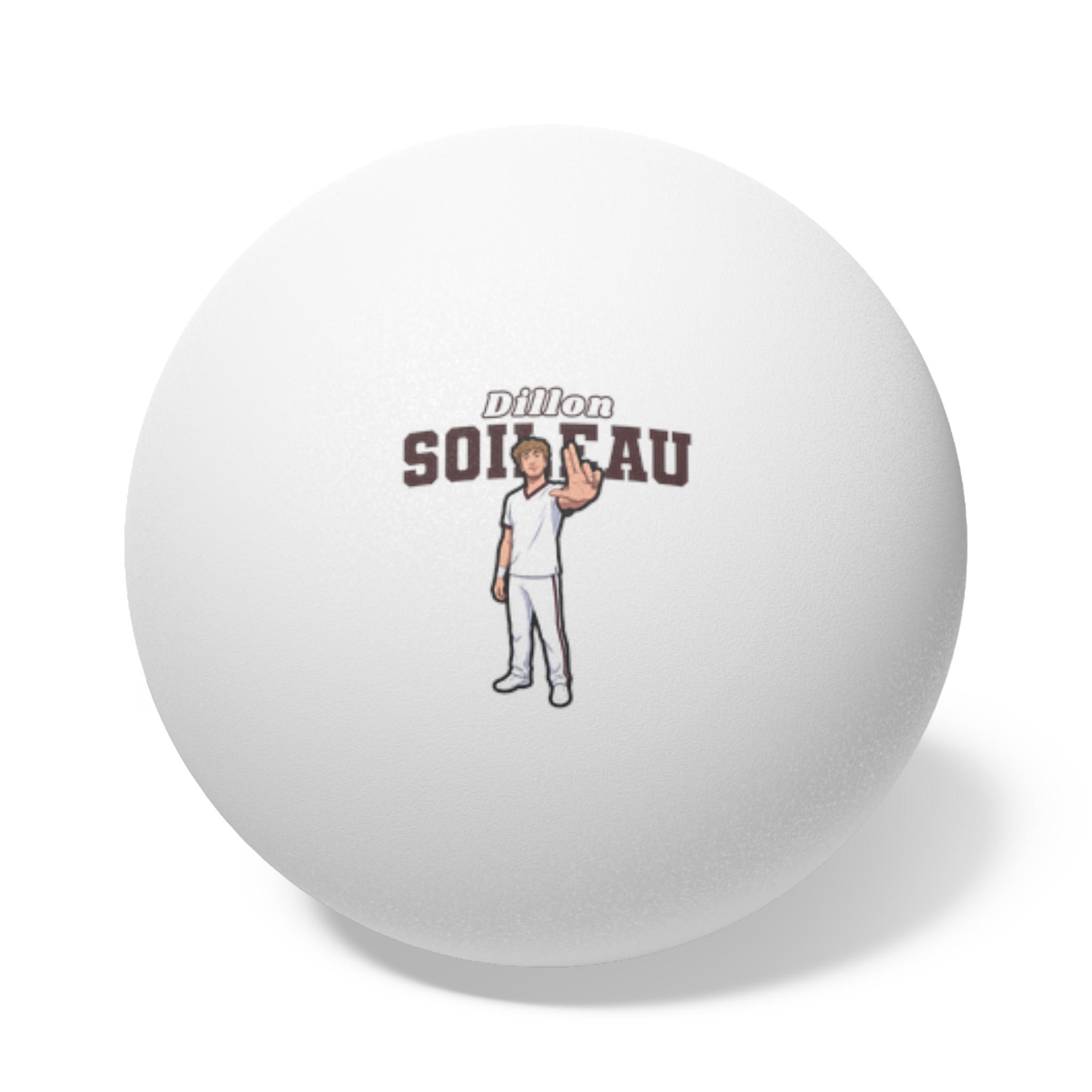 Ping Pong Balls, 6 pcs — character_name_arch in White