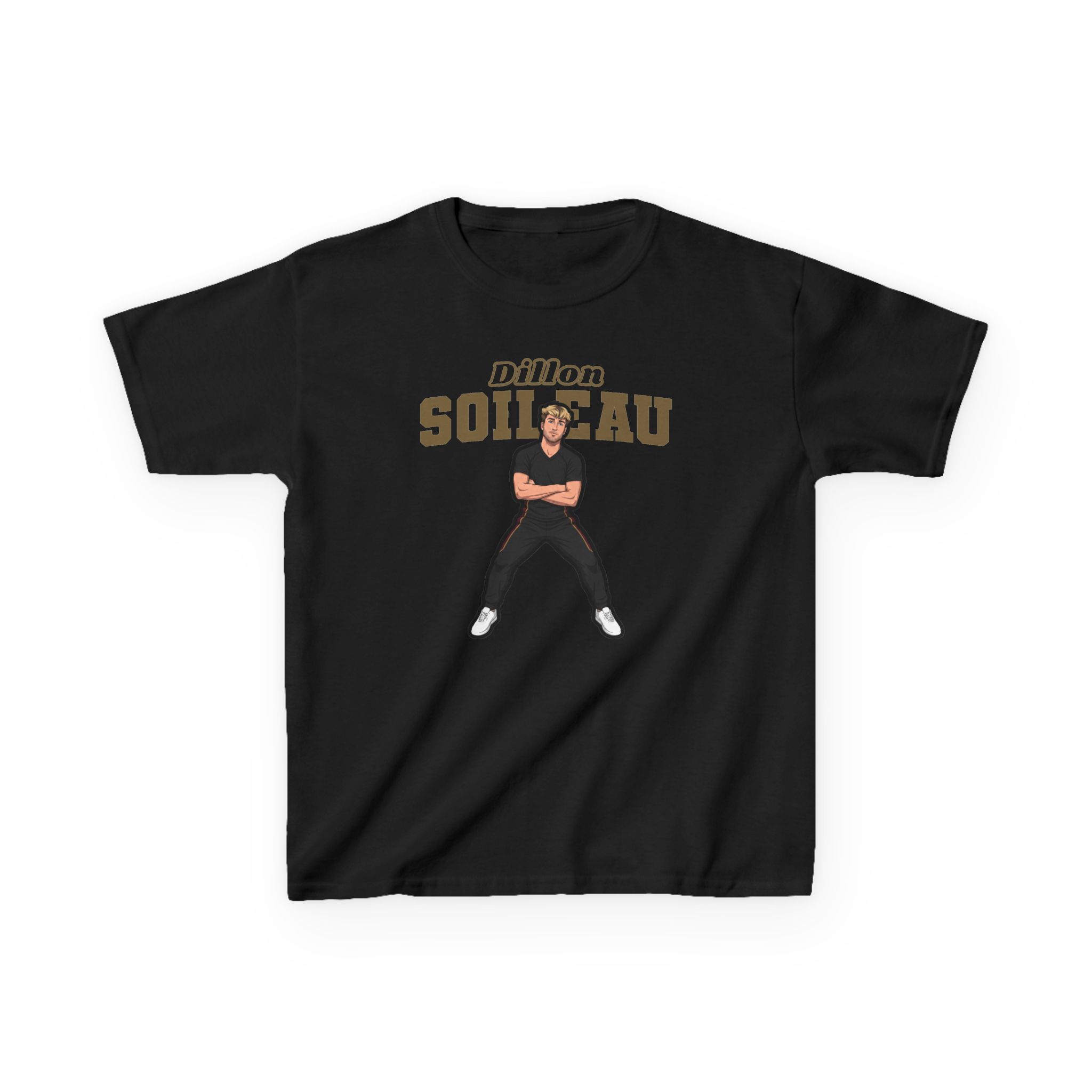 Youth Tee — character_name_arch in Black