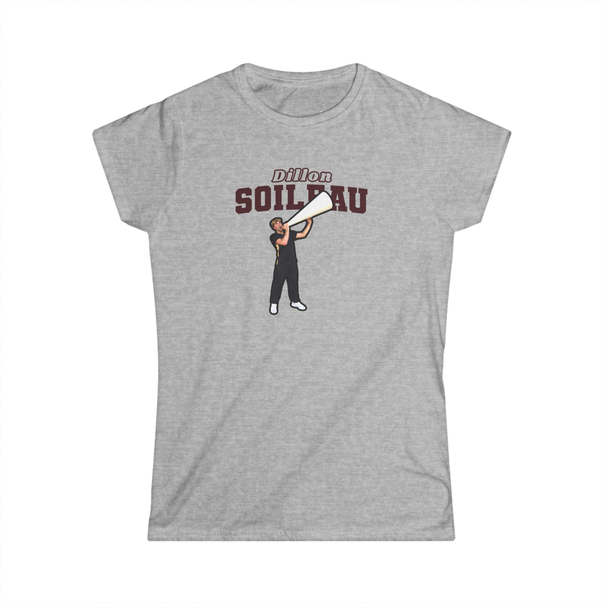 Women's Softstyle Tee — character_name_arch in Grey