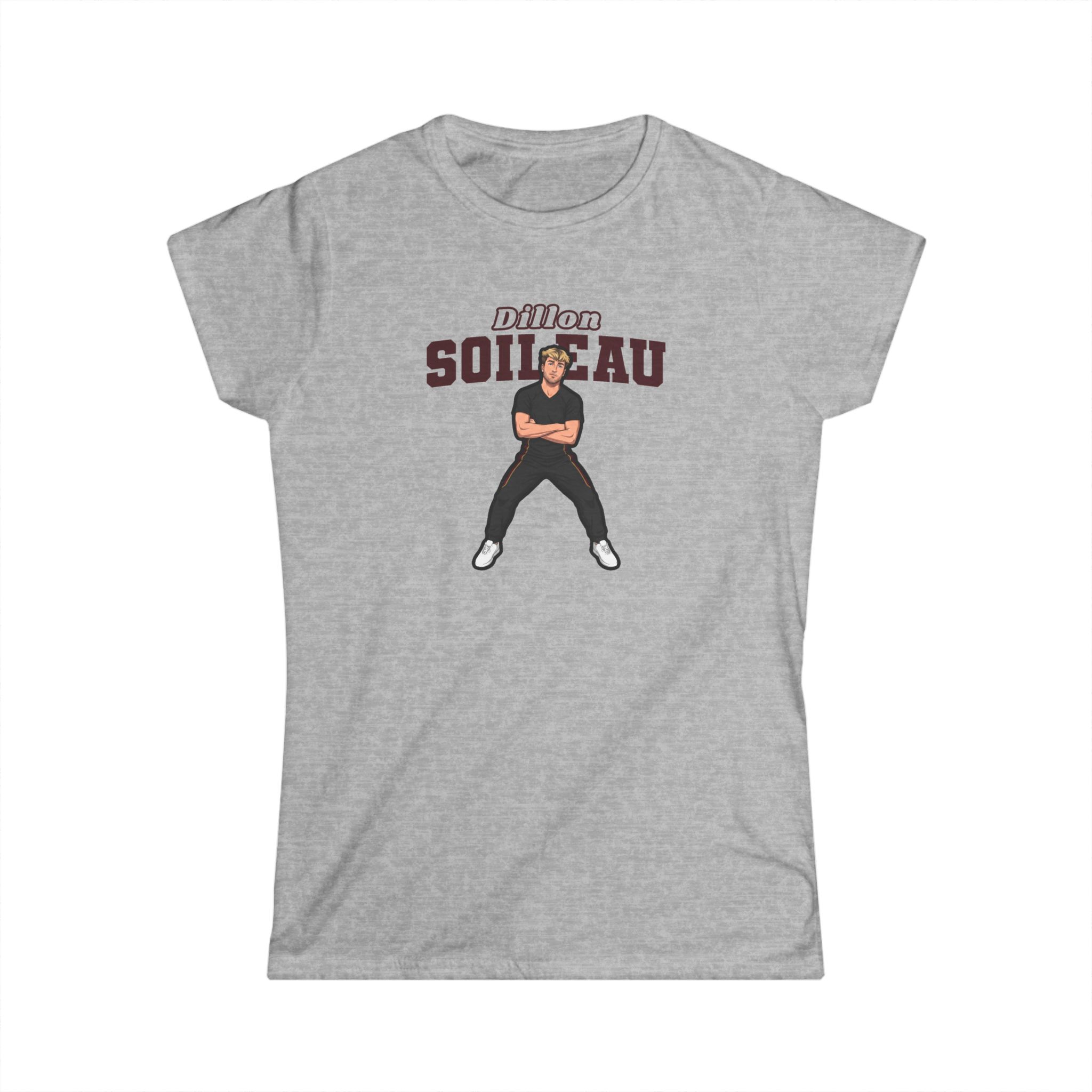 Women's Softstyle Tee — character_name_arch in Grey