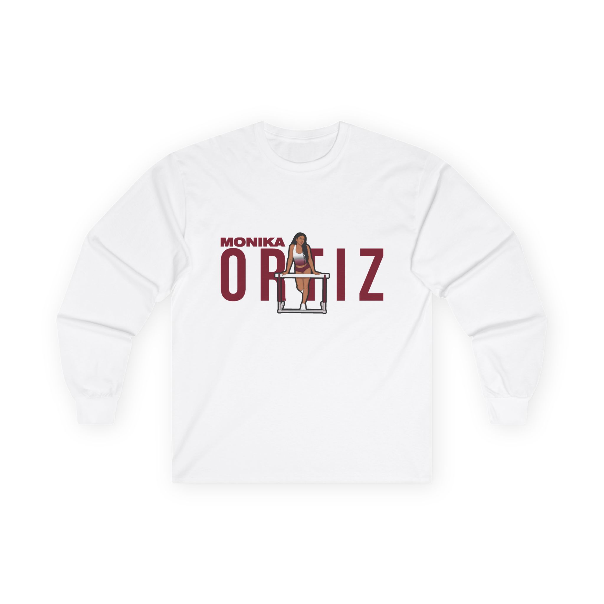 Long Sleeve Tee — character_player_name in White
