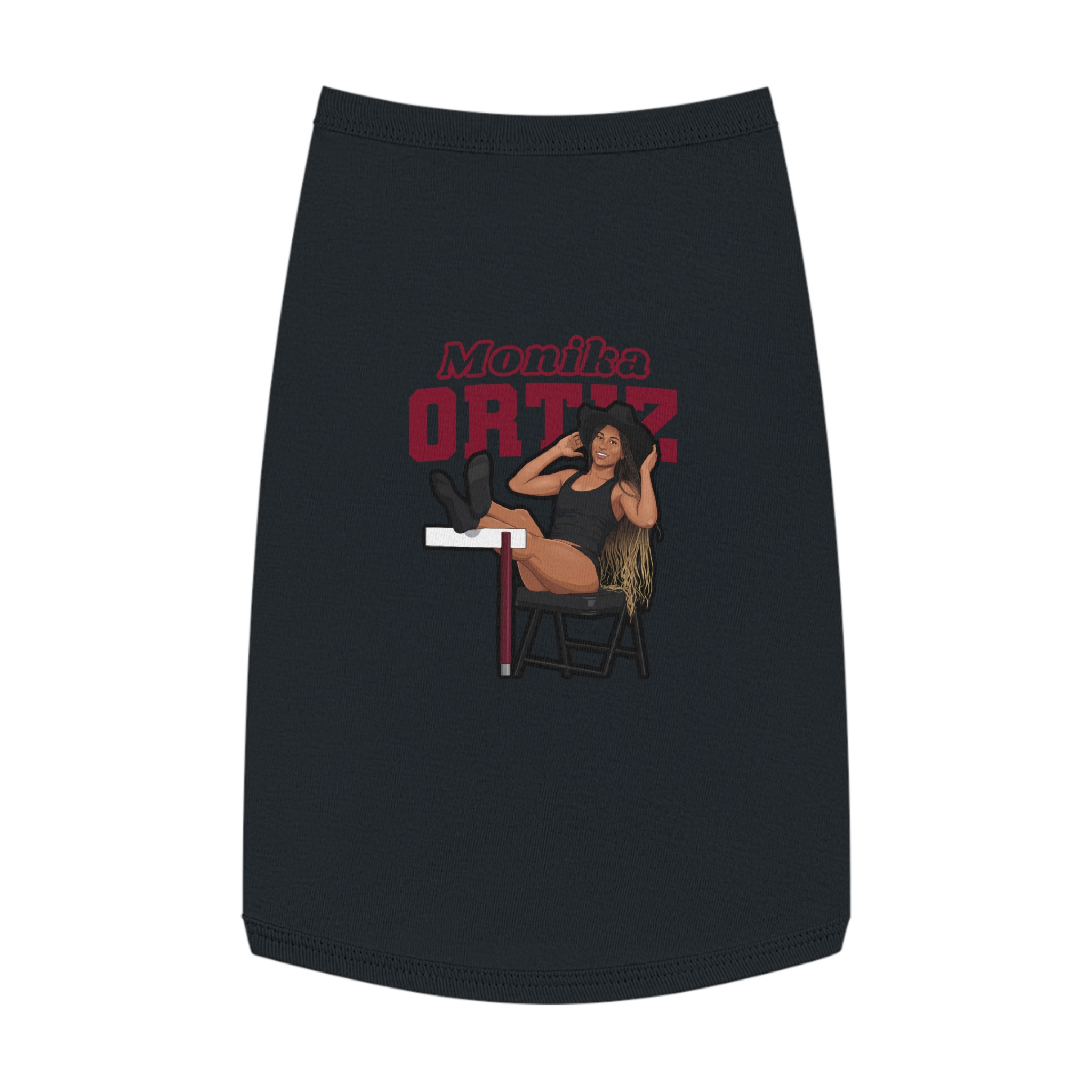 Pet Tank Top — character_name_arch in Black