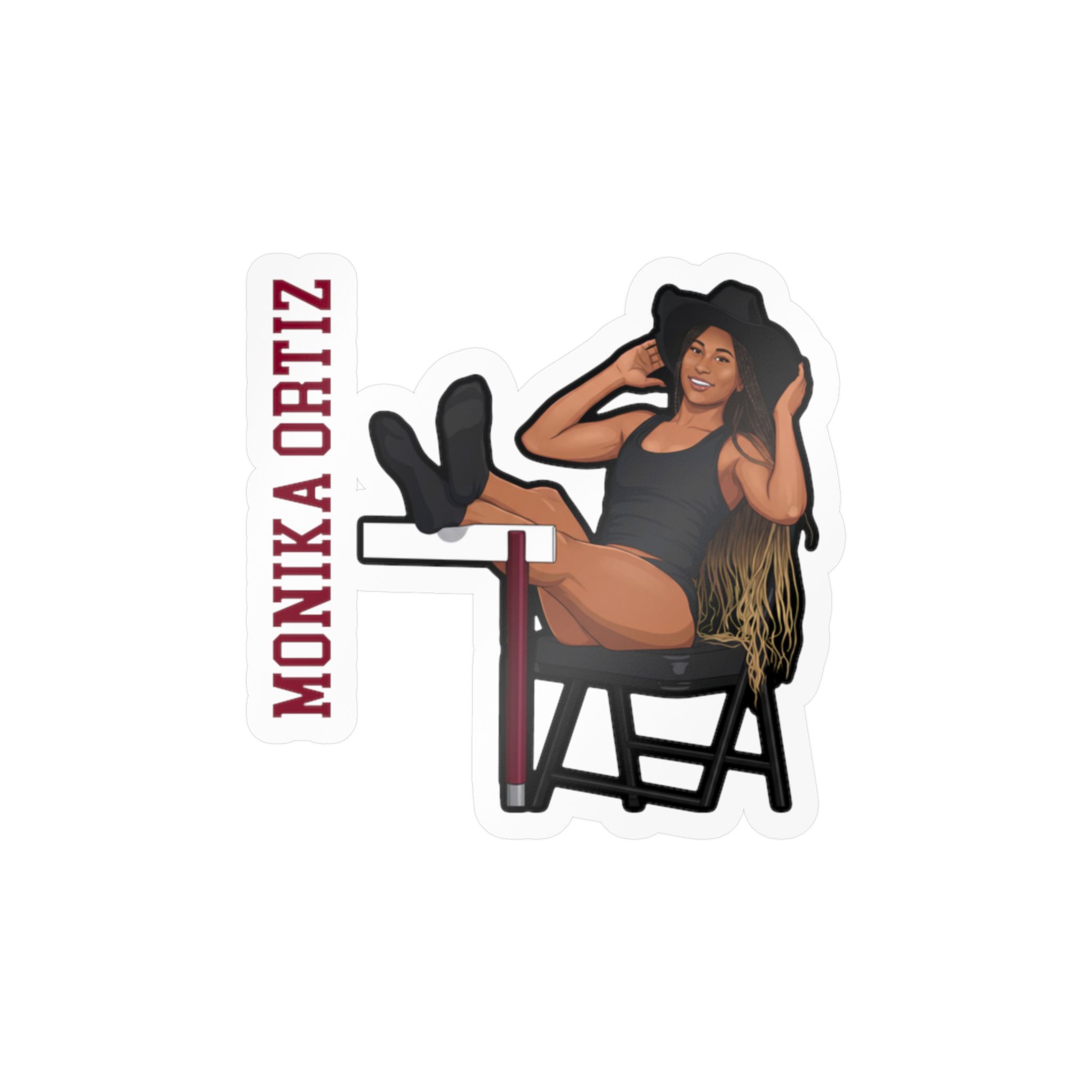 Vinyl Sticker — character_name_vertical in Classic