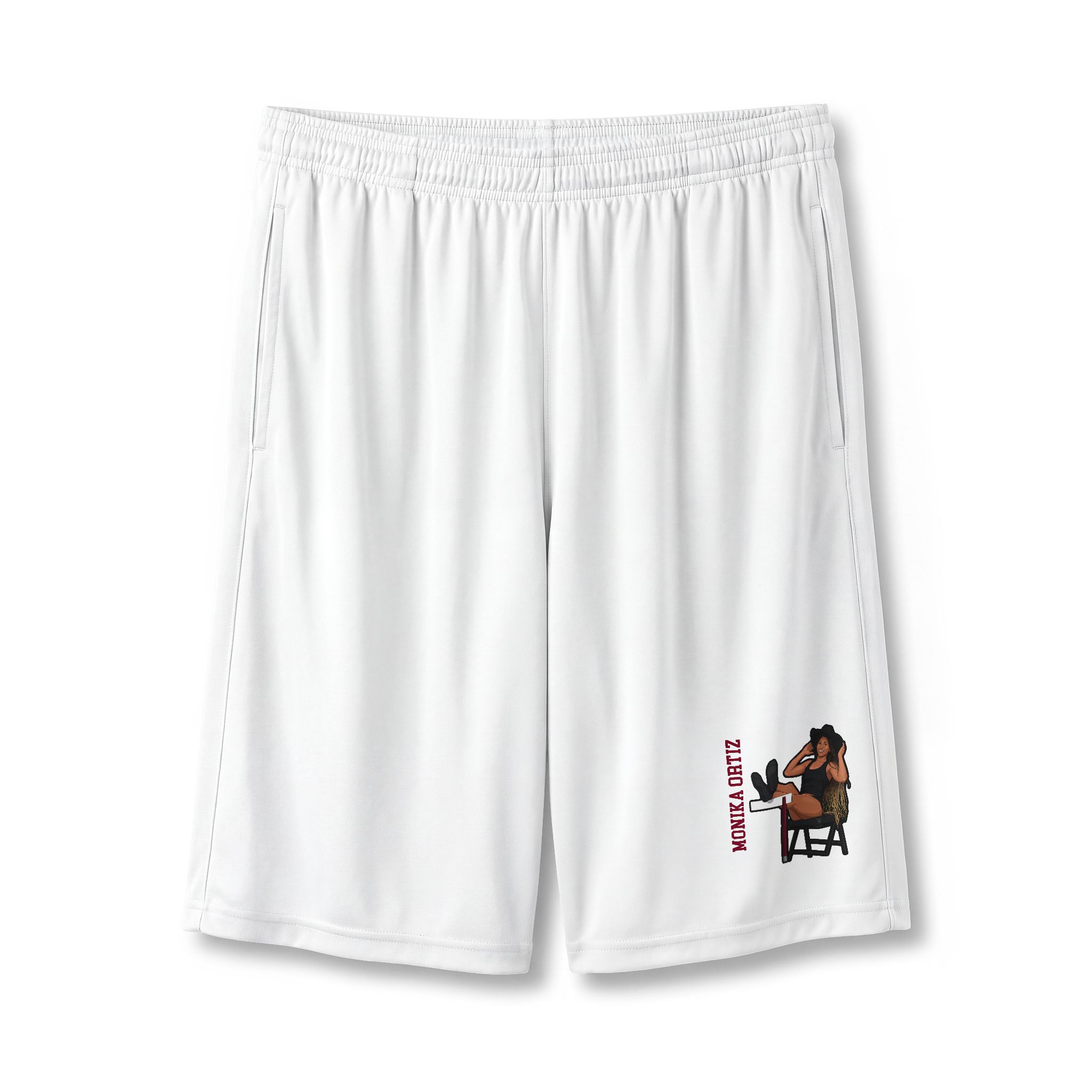 Shorts — character_name_vertical in White