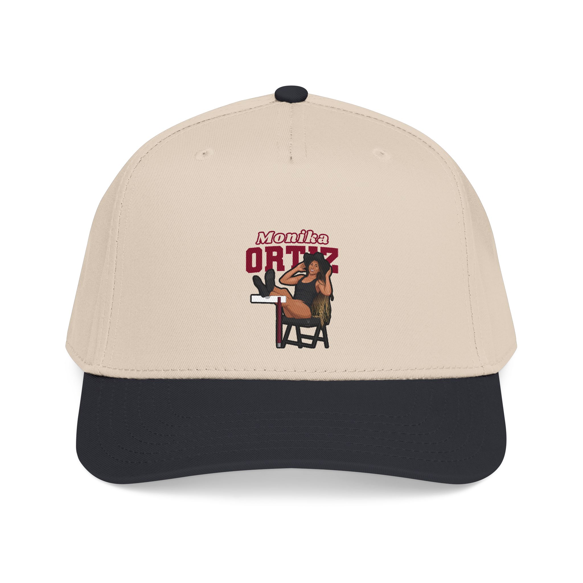 Baseball Cap — character_name_arch in Black / Natural