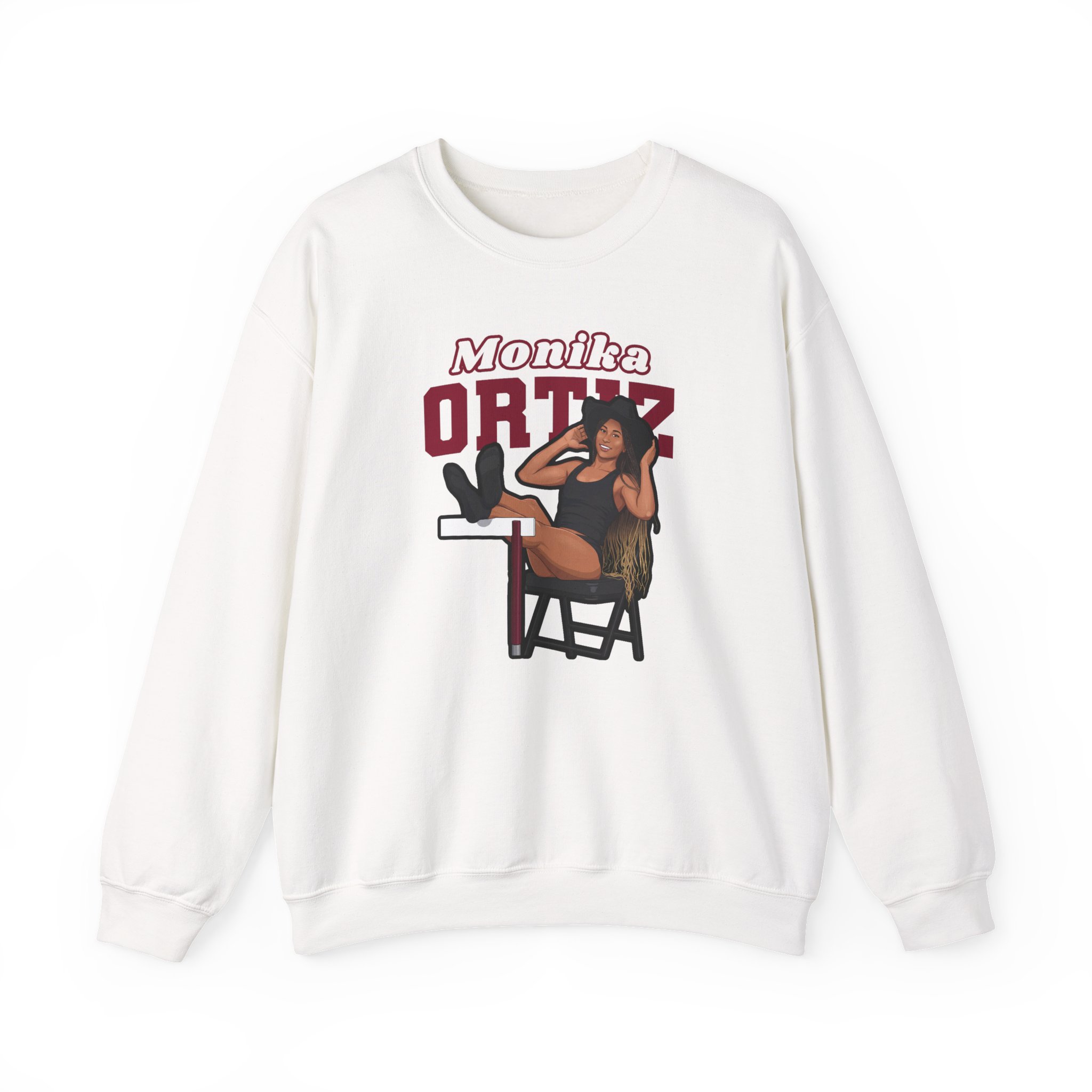Crewneck Sweatshirt — character_name_arch in White