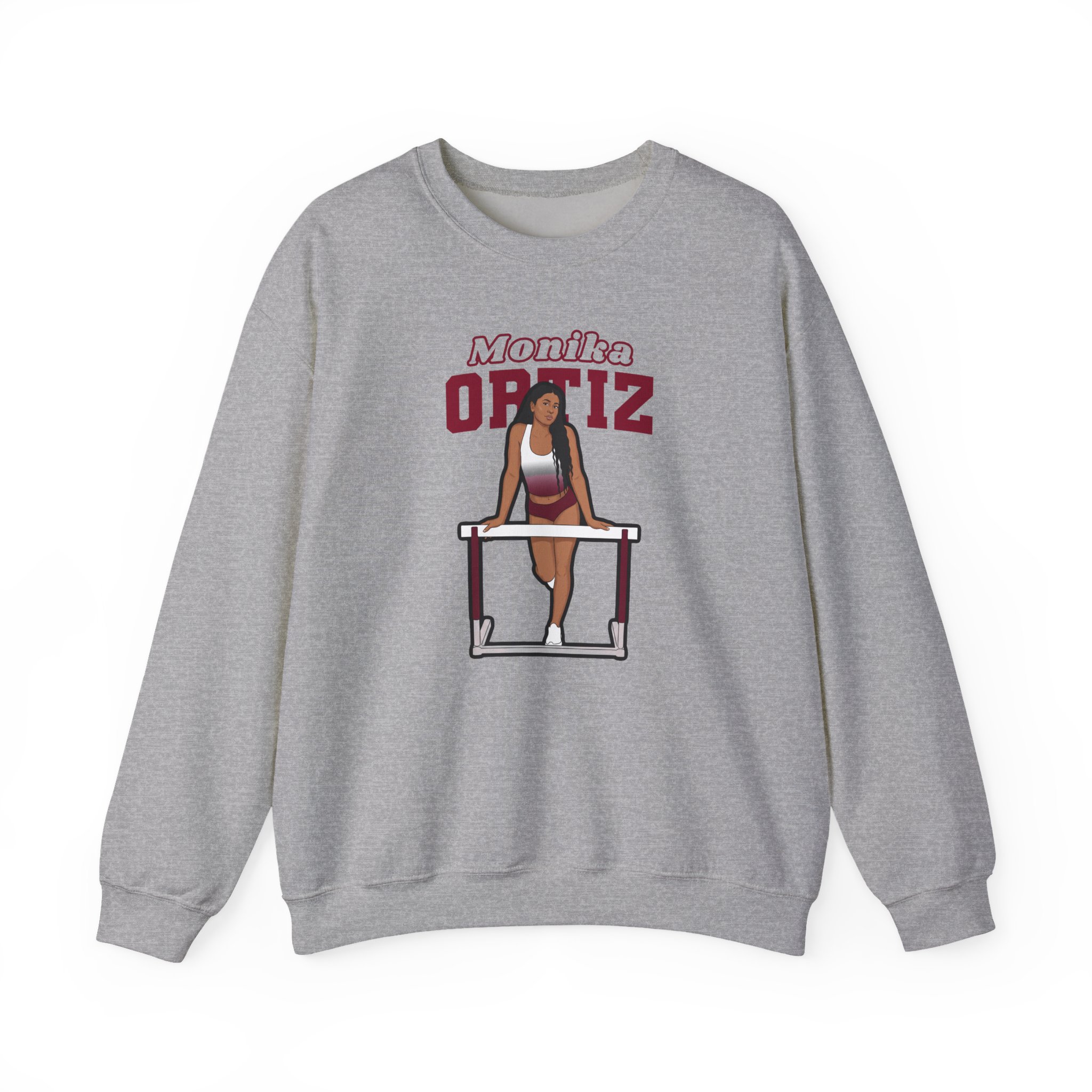 Crewneck Sweatshirt — character_name_arch in Grey