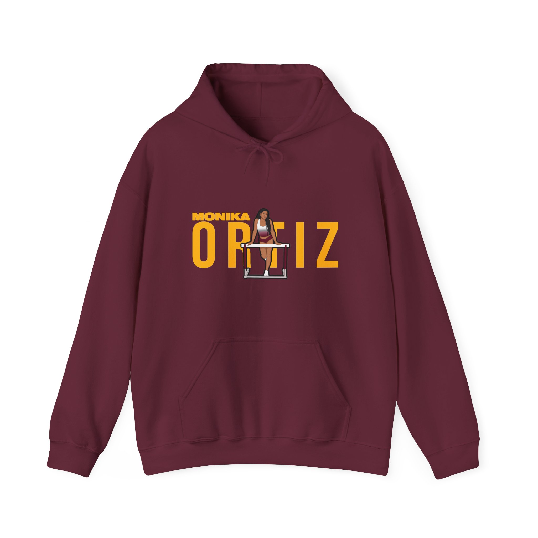 Hoodie — character_player_name in Maroon