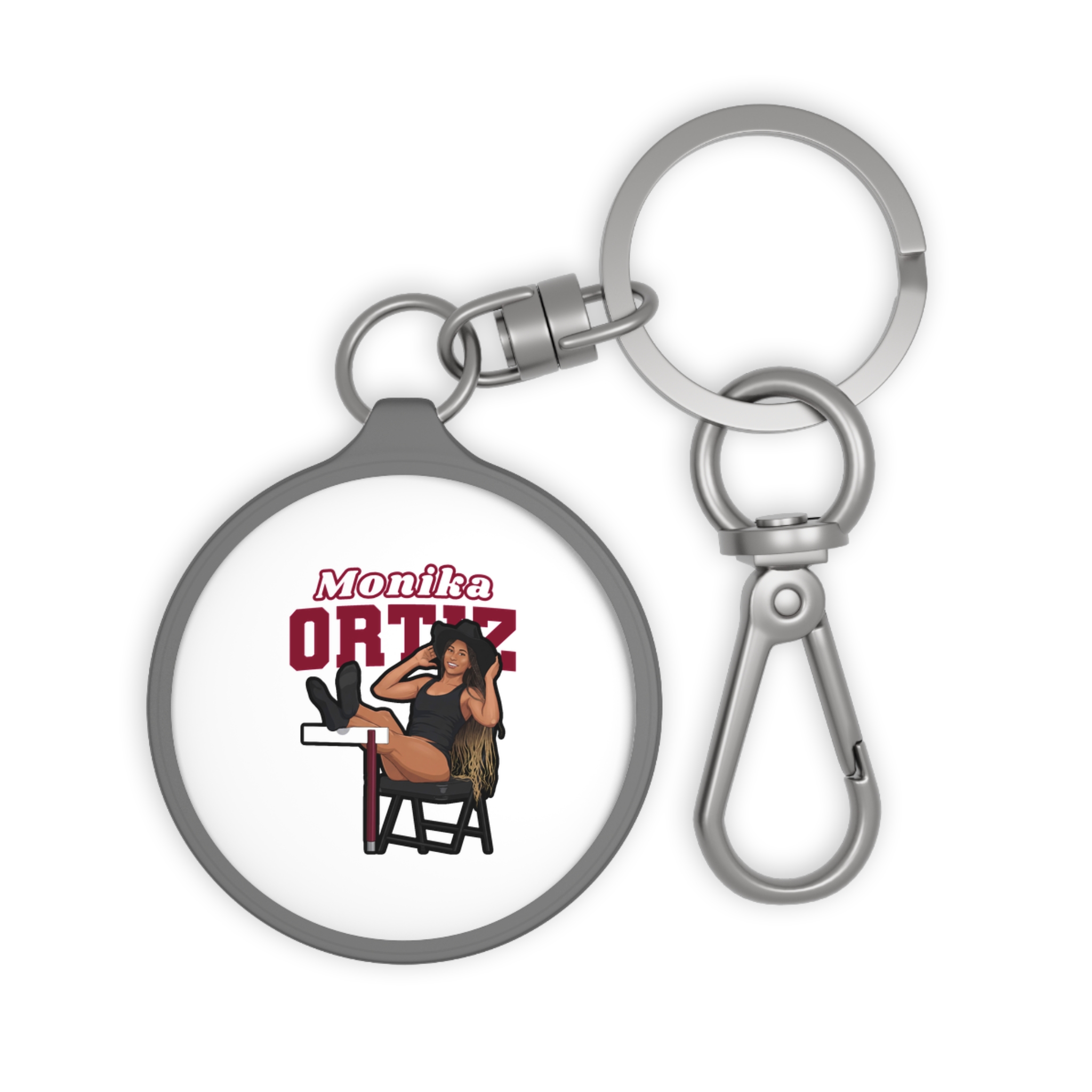 Keychain — character_name_arch in Grey