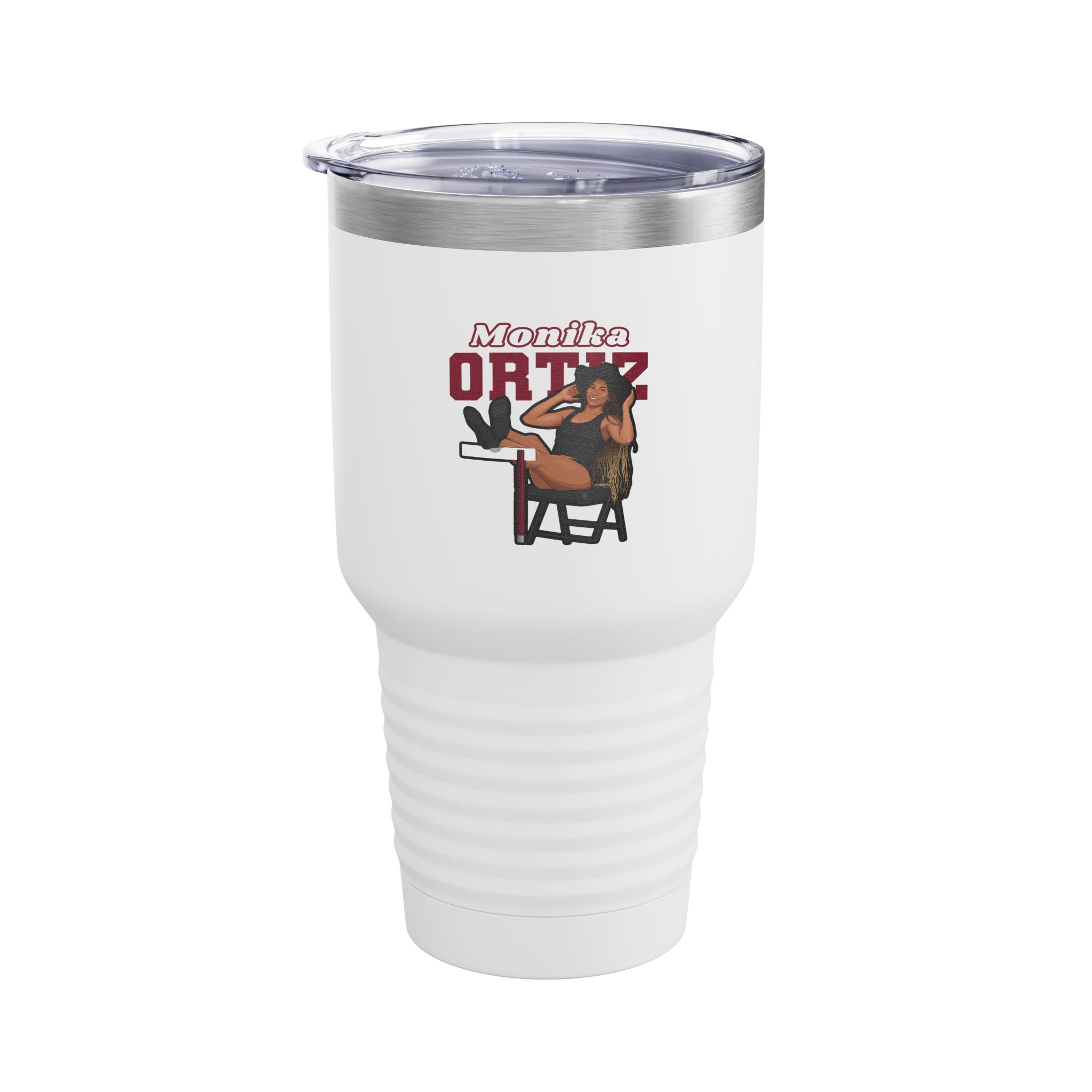 30oz Tumbler — character_name_arch in White