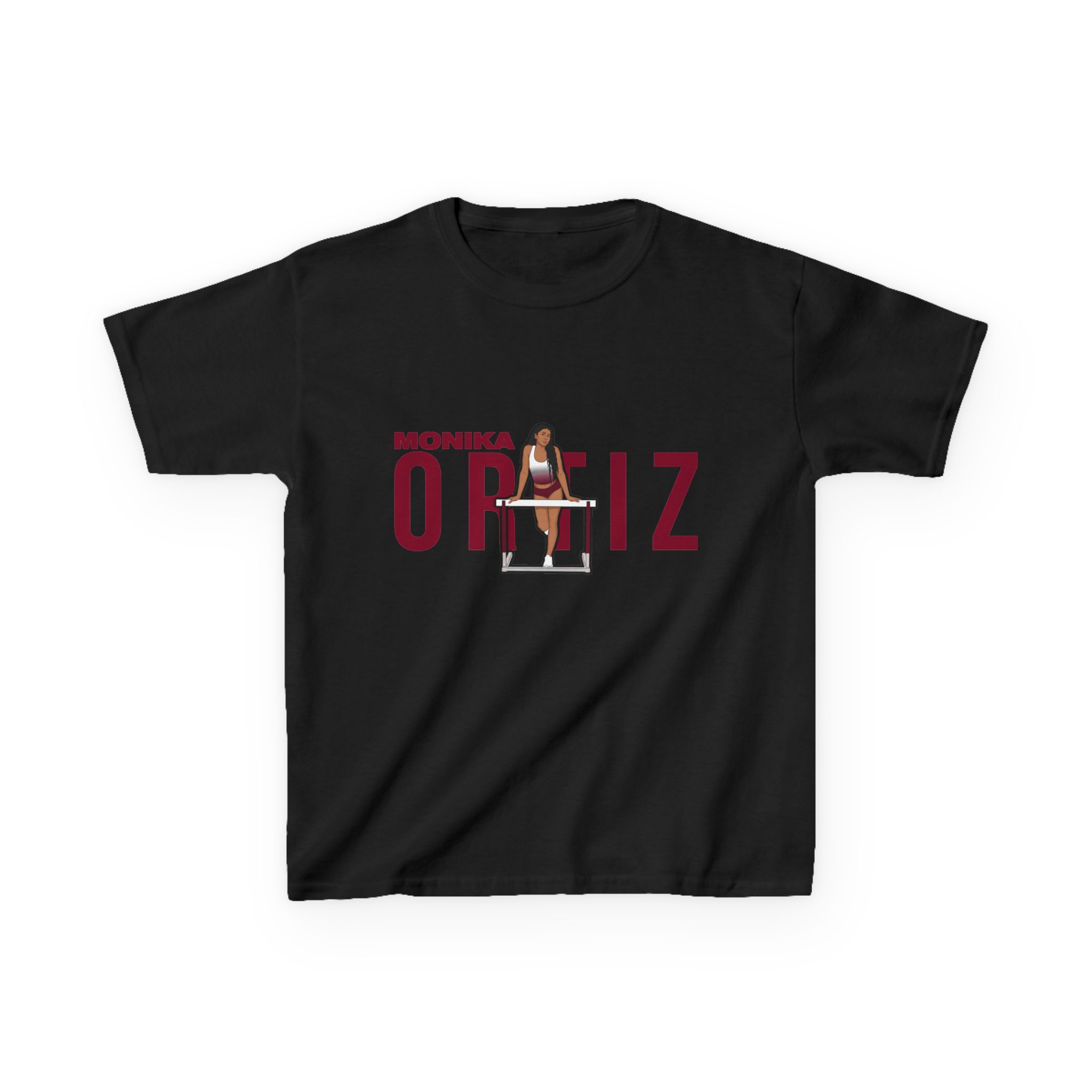 Youth Tee — character_player_name in Black