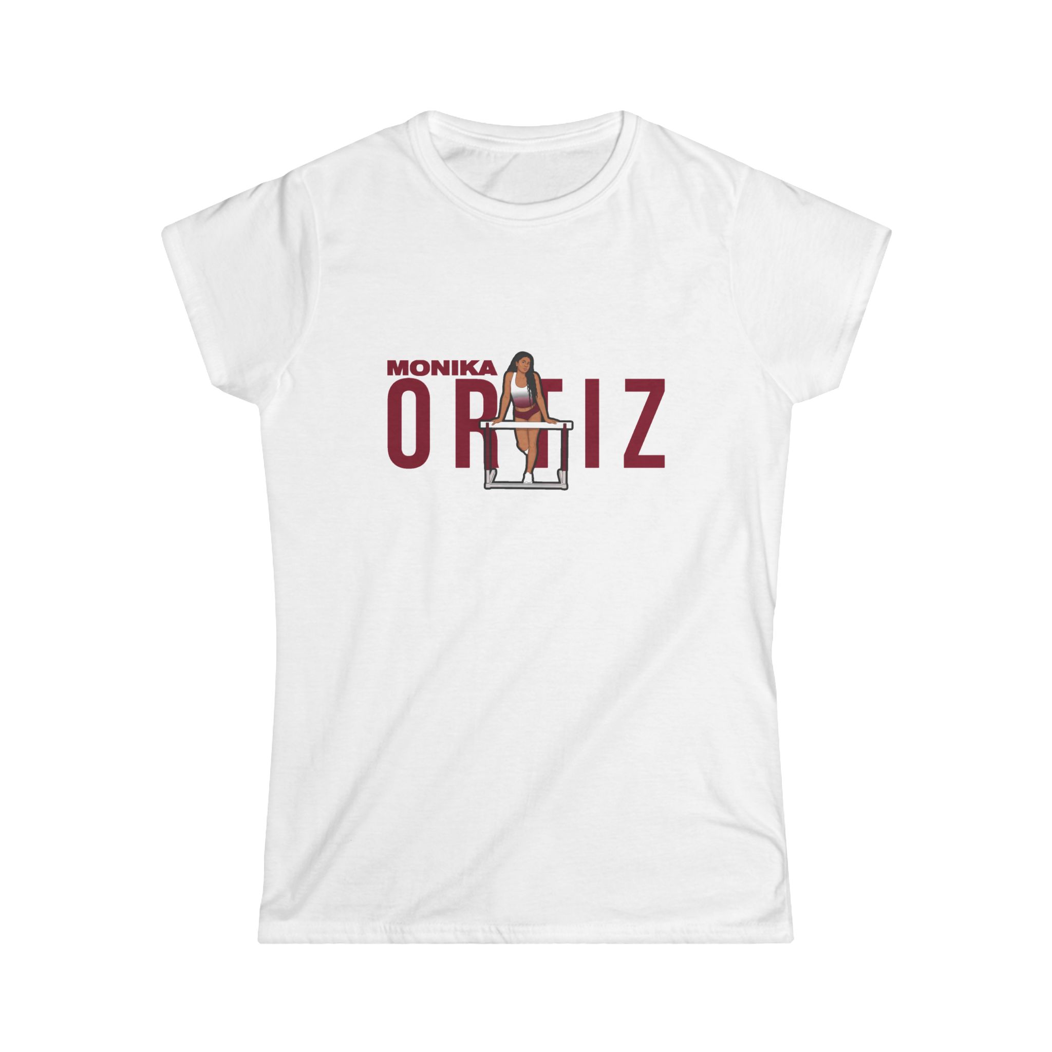 Women's Softstyle Tee — character_player_name in White